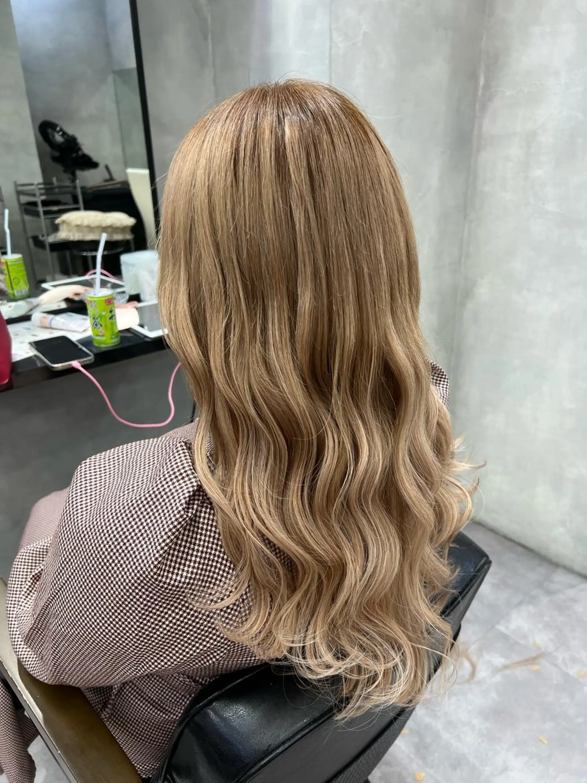 ロング カラー ヘアアレンジ シールエクステ アディクシーカラー アッシュ バレイヤージュ ベージュカラー カット ヘアカラー エクステ ar+ ❤︎ maiのヘアスタイル