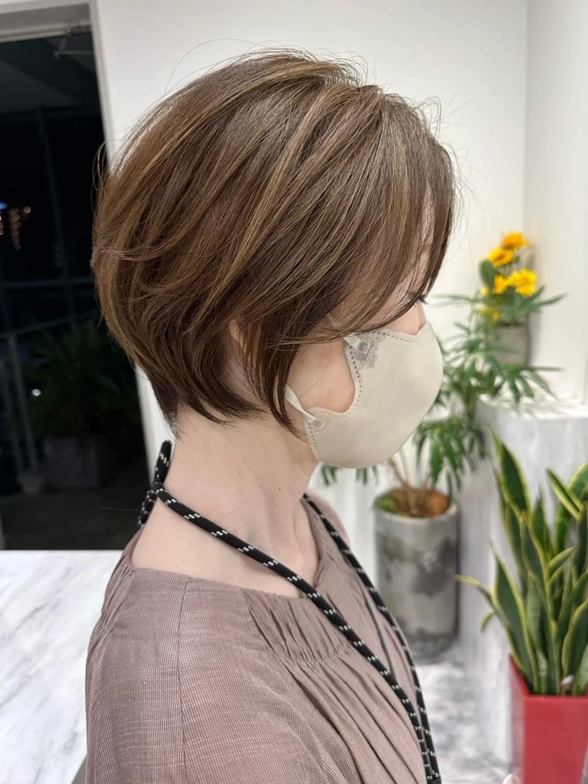 ショート カット 縮毛矯正 トリートメント ere hair salonのヘアスタイル