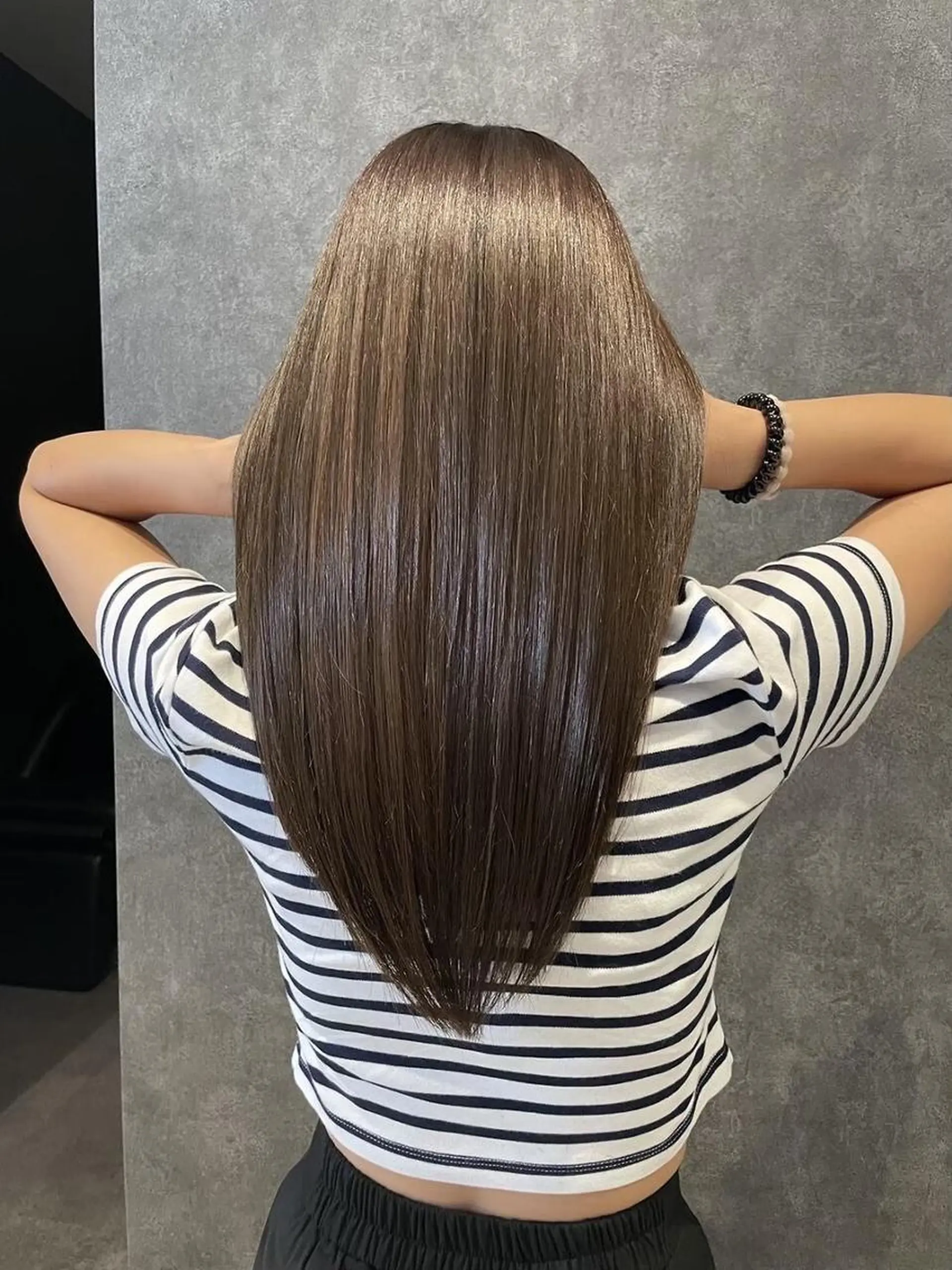 セミロング ヘアカラー トリートメント _WHITE＋ 南海難波店のヘアスタイル