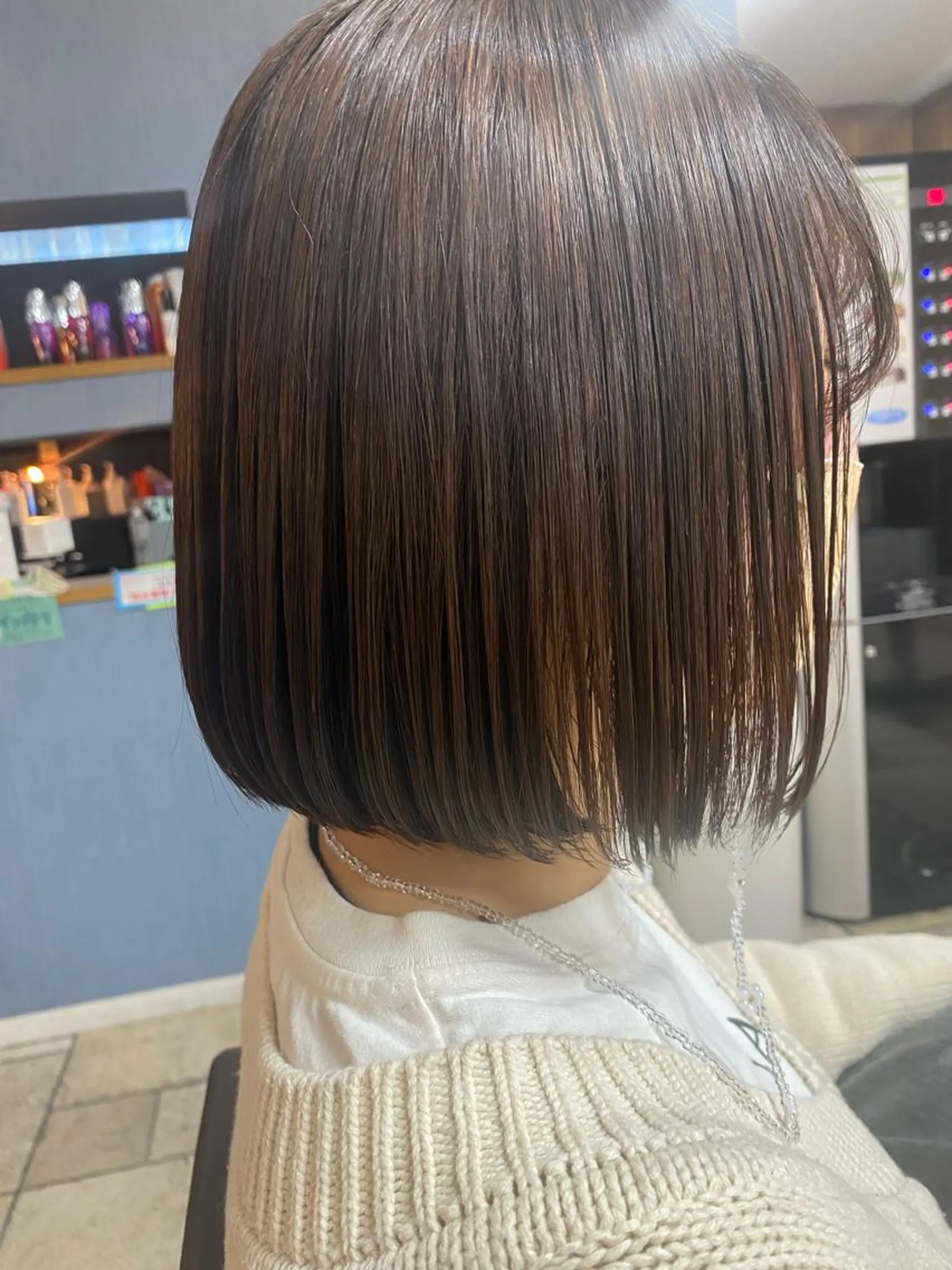 ショート ボブ カット 縮毛矯正 attrait店長/ 柿本理沙のヘアスタイル