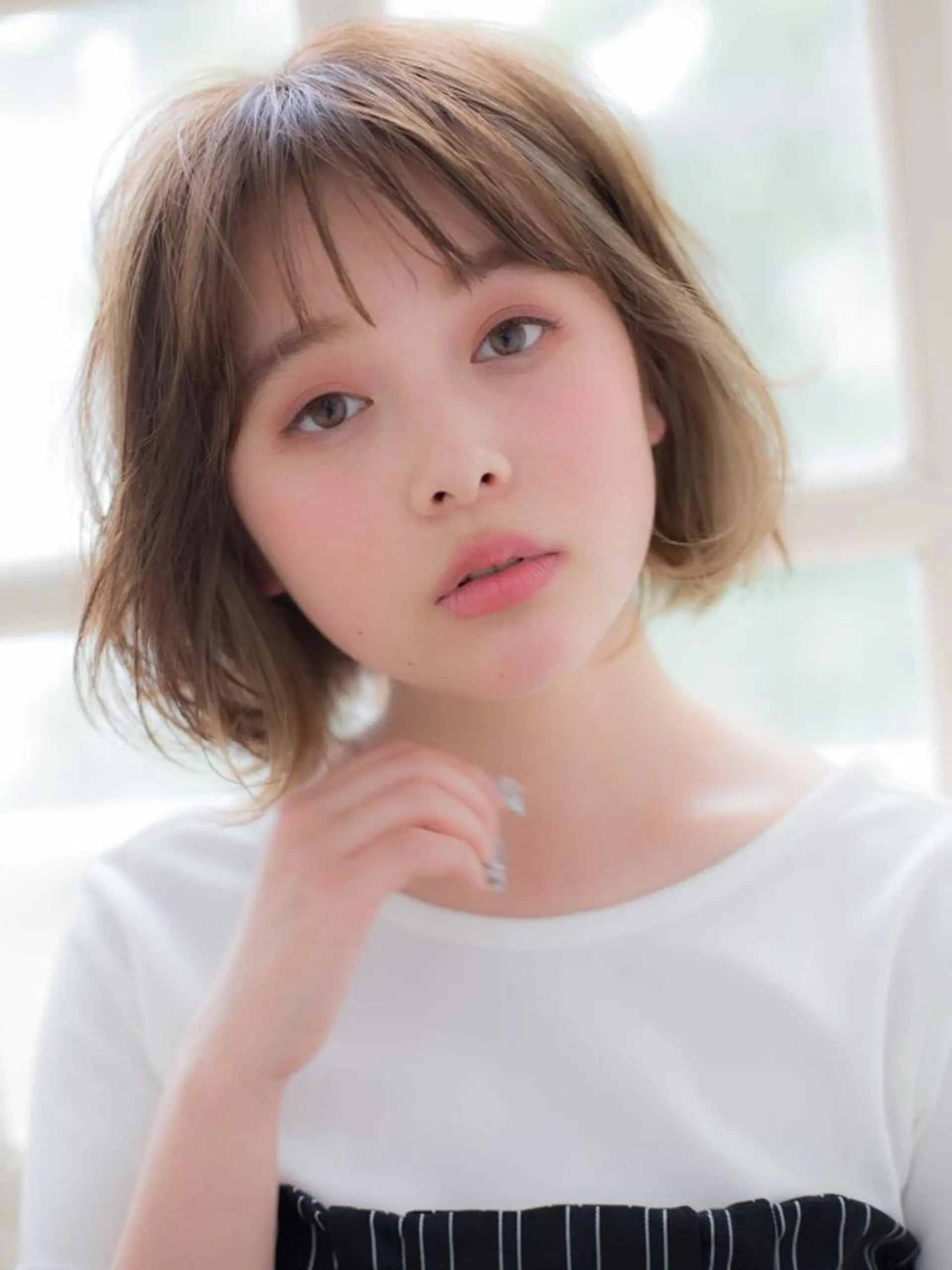 ミディアム カラー ヘアカラー トリートメント .5 by SOLEIL藤沢店のヘアスタイル