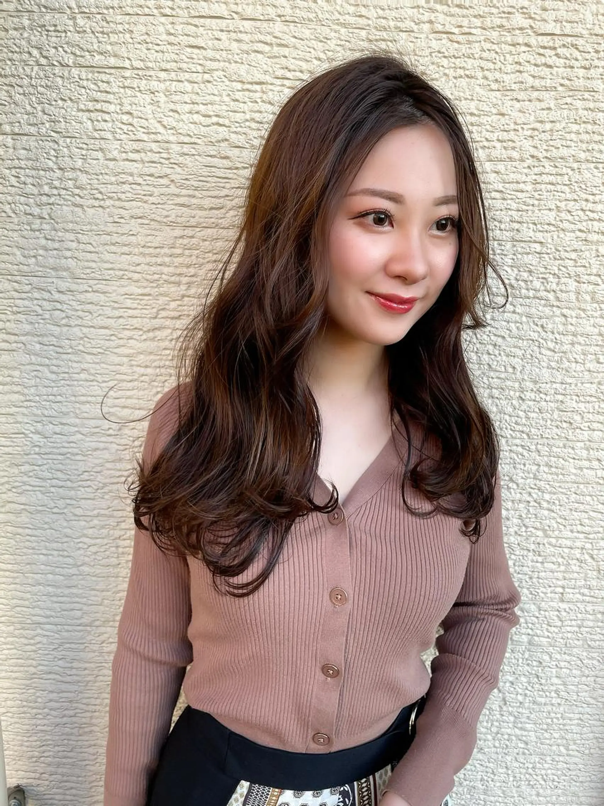 セミロング カラー ブラウンカラー ショコラブラウン メンズヘア特化 崎田 成人のヘアスタイル