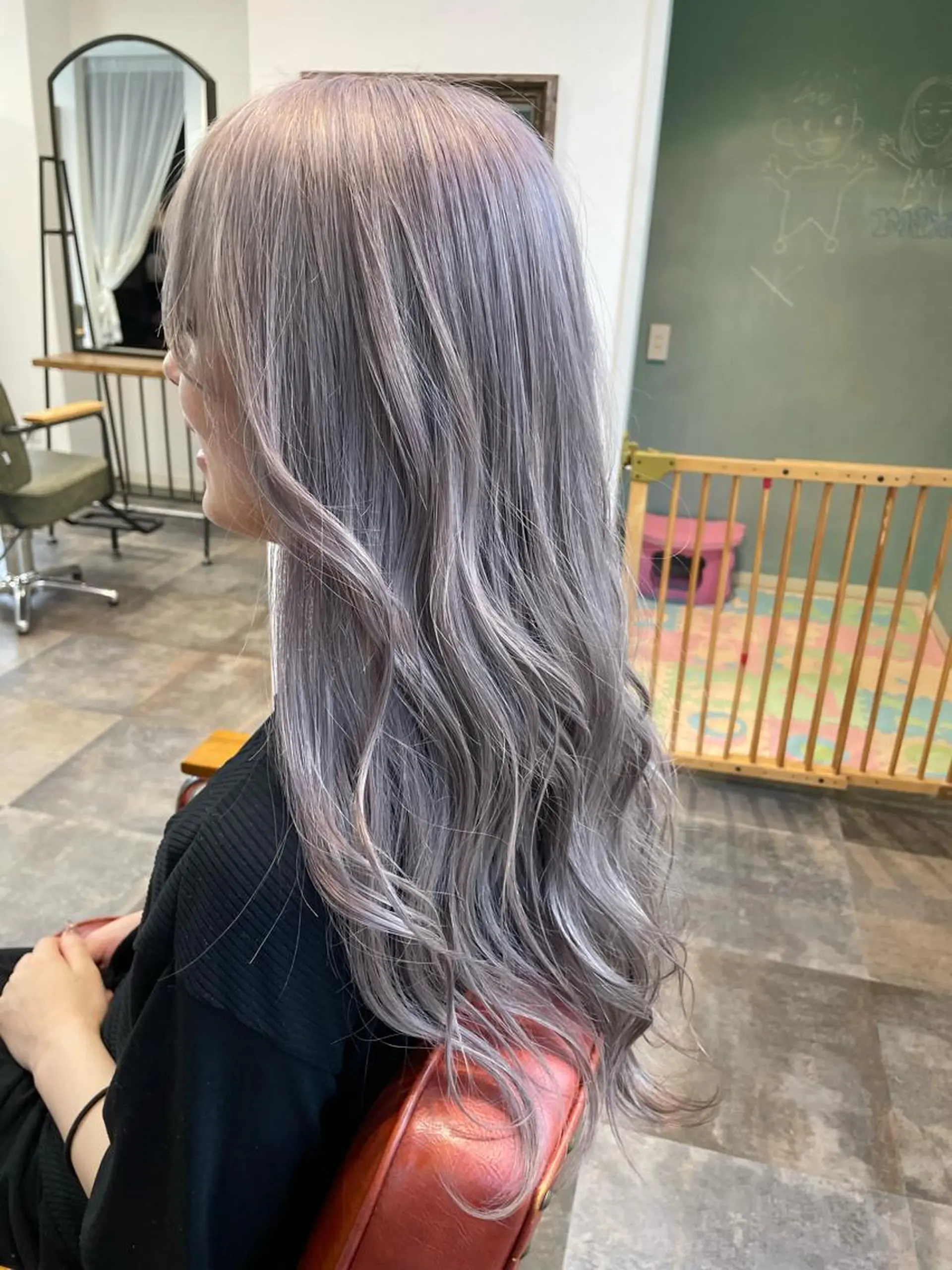 ロング カラー ~tie.hair salon所属・Ryoka🌼倉敷/ ハイトーン/レイヤーのヘアスタイル