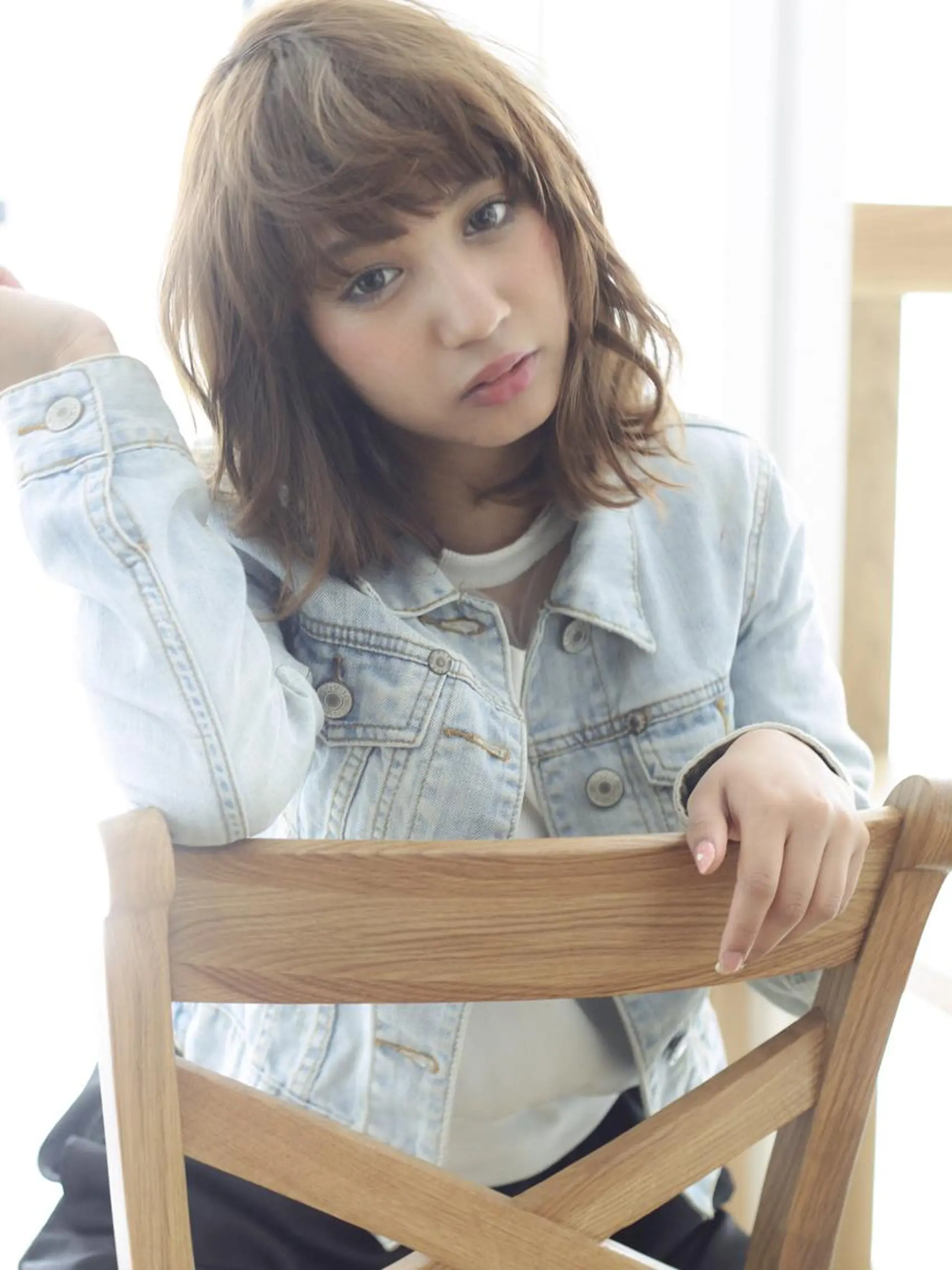 ミディアム カラー パーマ VIVIE【ヴィヴィ】所属・髪質改善/韓国風 レイヤー/田村祐樹のヘアスタイル