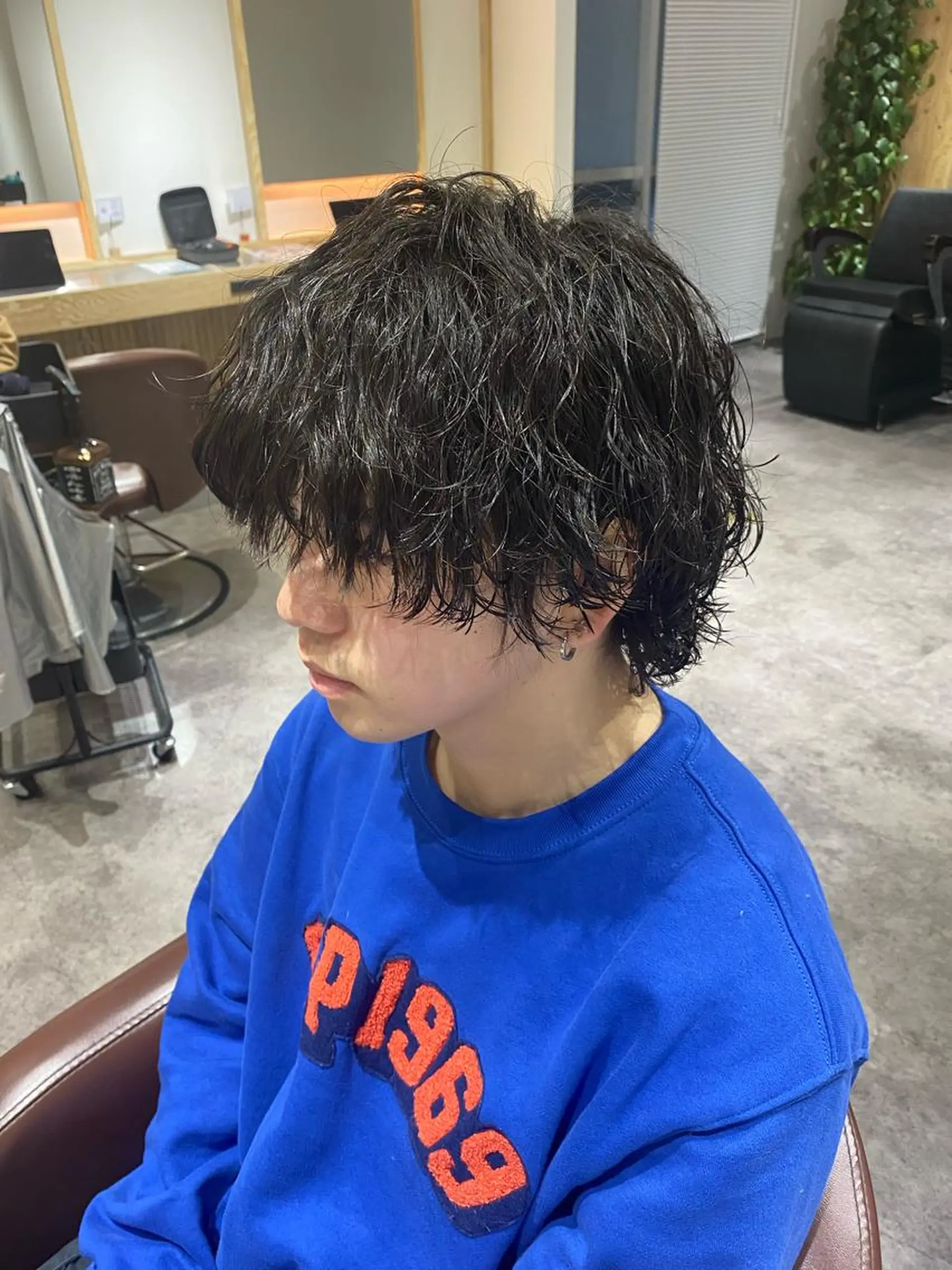 パーマ メンズ カット パーマ トリートメント ヘアセット メンズブリーチカラー /パーマ ごーた立川のヘアスタイル