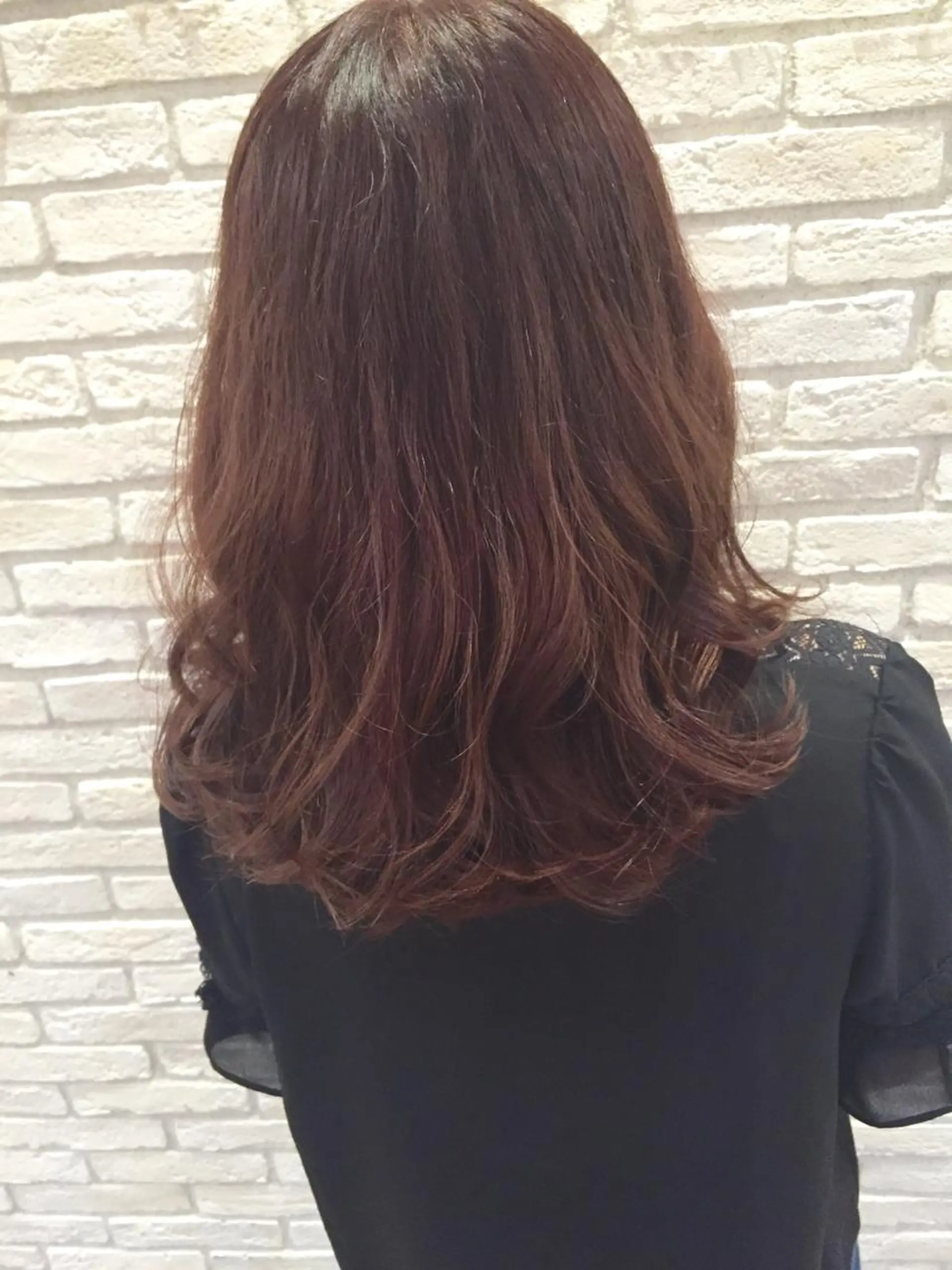 ミディアム カラー ブラウンカラー ピンクカラー ピンクブラウン lafith hair dope所属・[外国人風カラー] 店長 田中健太のヘアスタイル