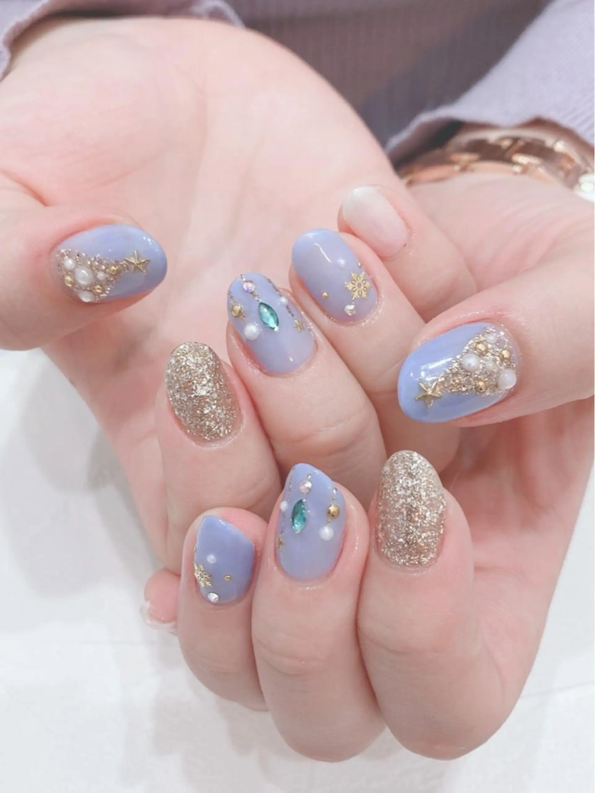 ネイル 冬ネイル クリスマス GODDESSNAIL所属・GODDESNAIL satomiのネイルデザイン