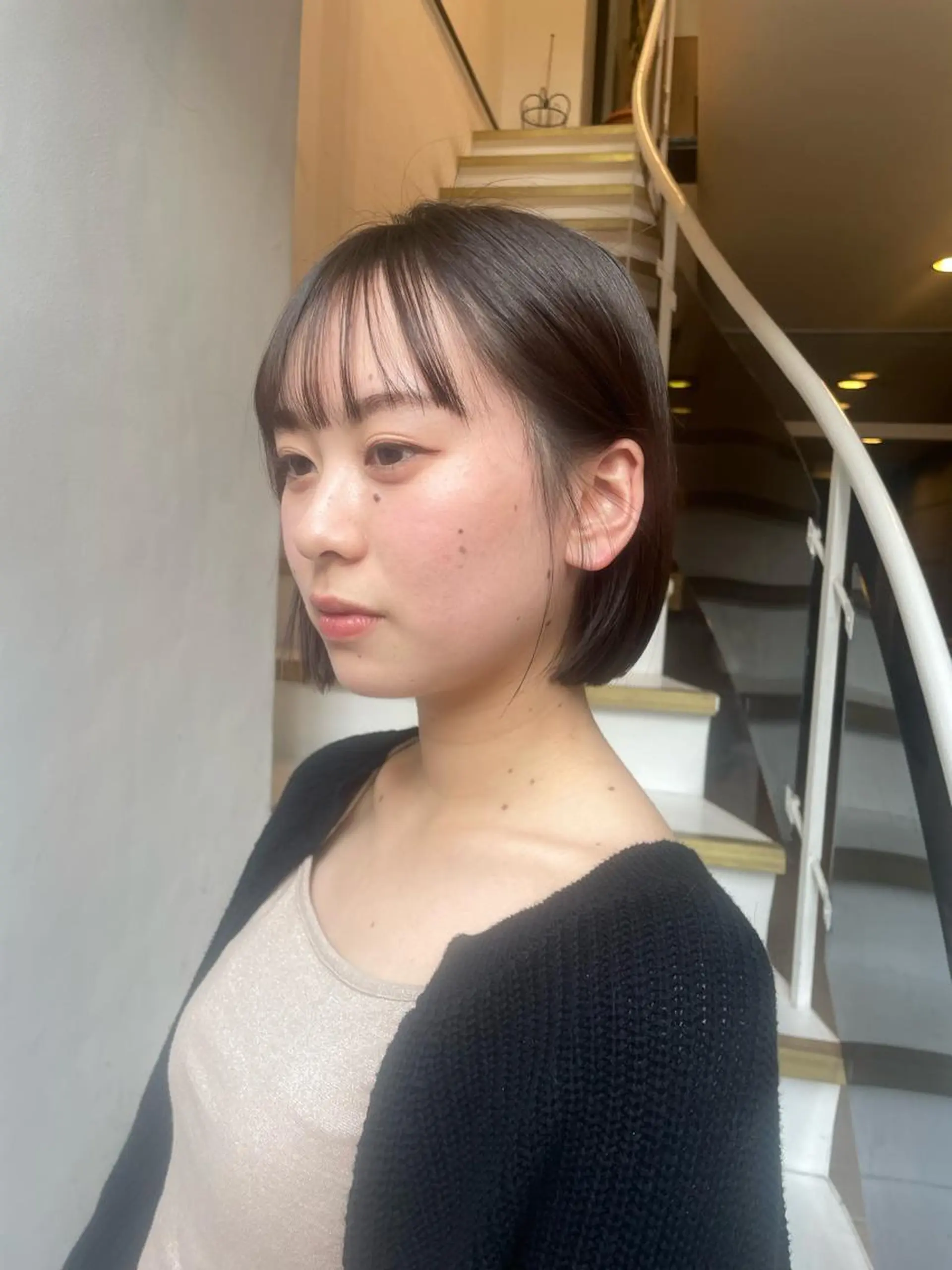 ショート 🤍透明感カラー/ レイヤー/SUのヘアスタイル