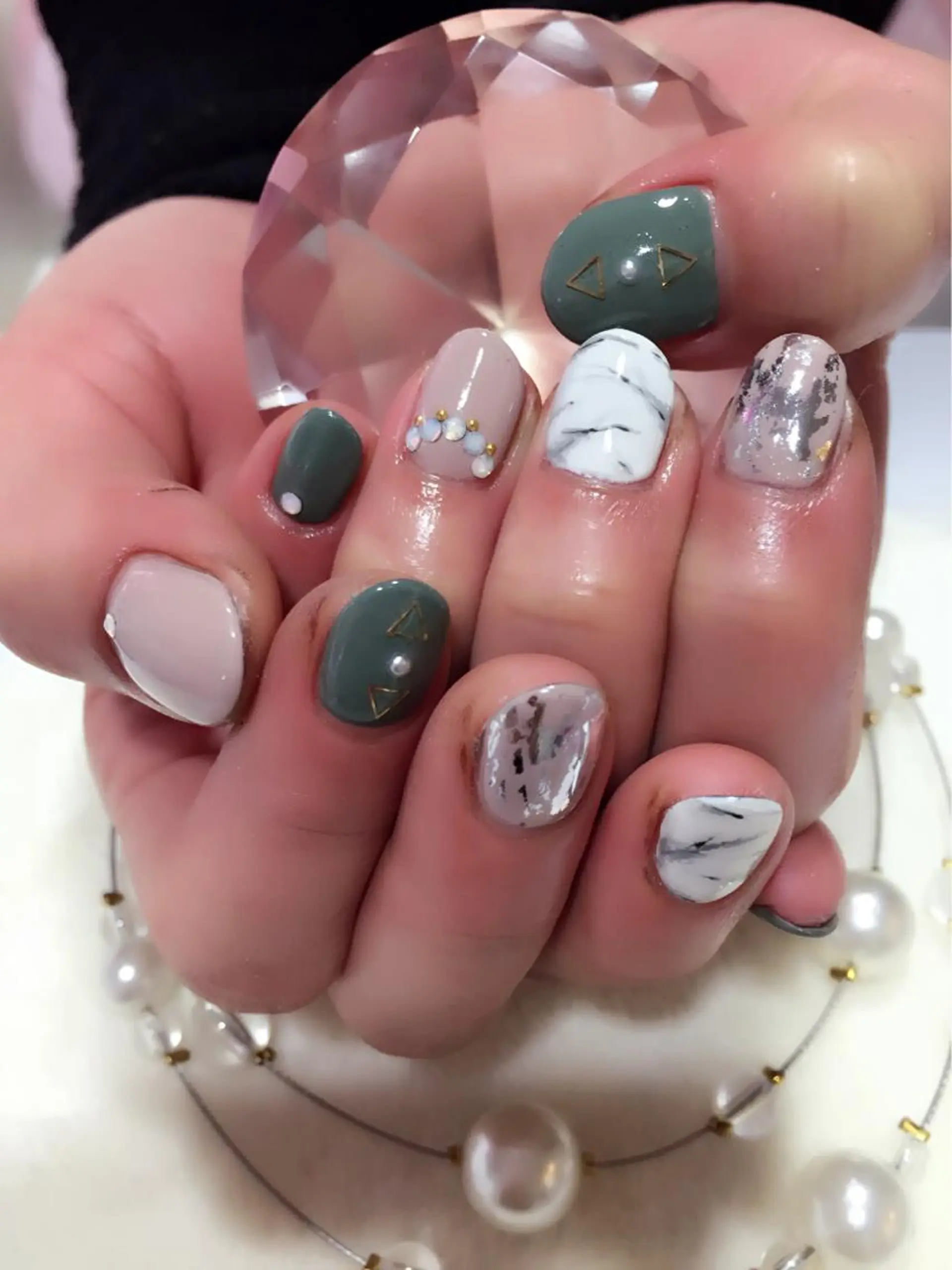 ネイル 持ち込み Sympa 𝓜iwako🐰ᩚのネイルデザイン