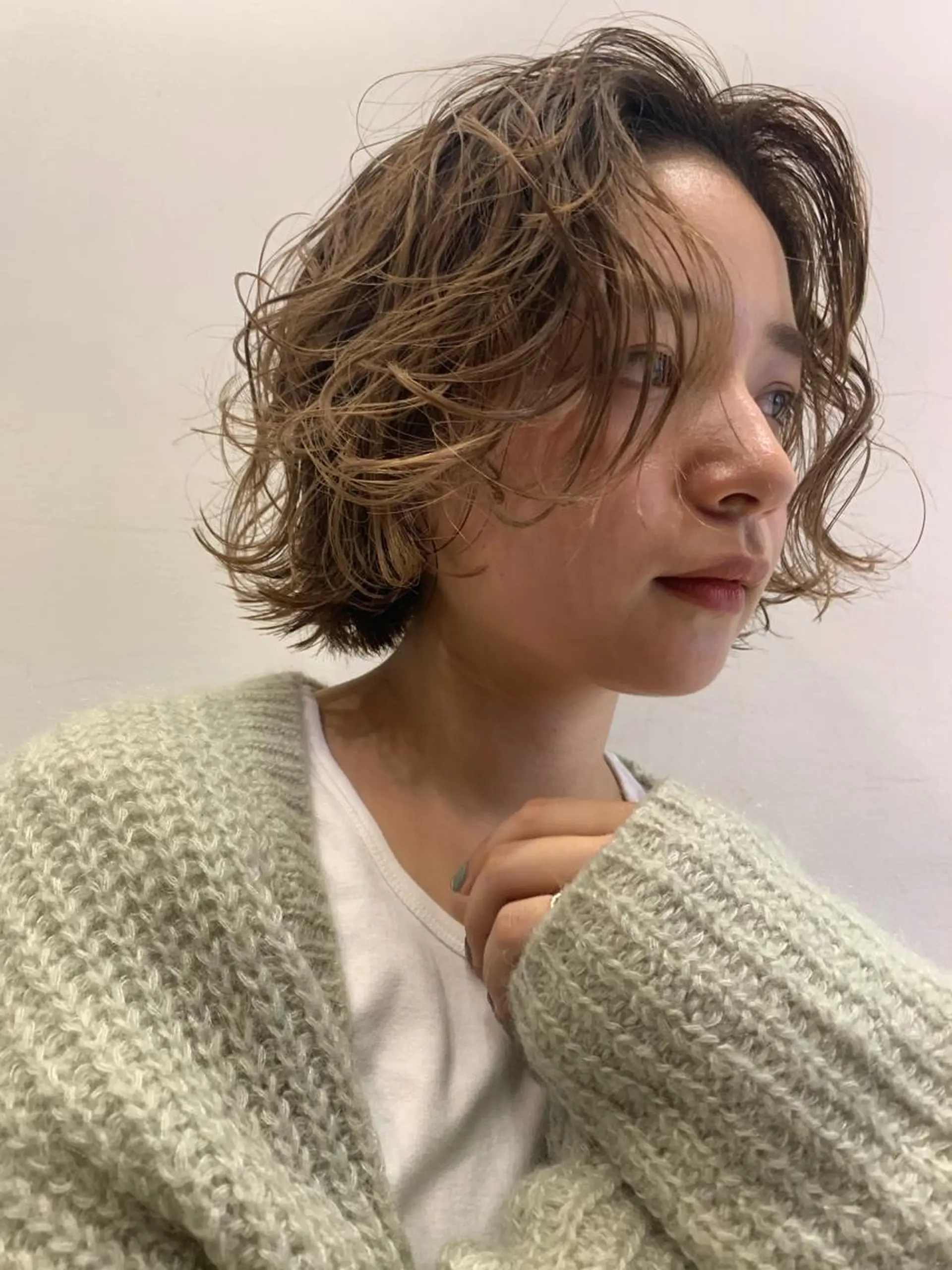 ショート パーマ カット ヘアカラー ブルーモスクTOKYO所属・🌿ブルーモスク TOKYO🌿のヘアスタイル