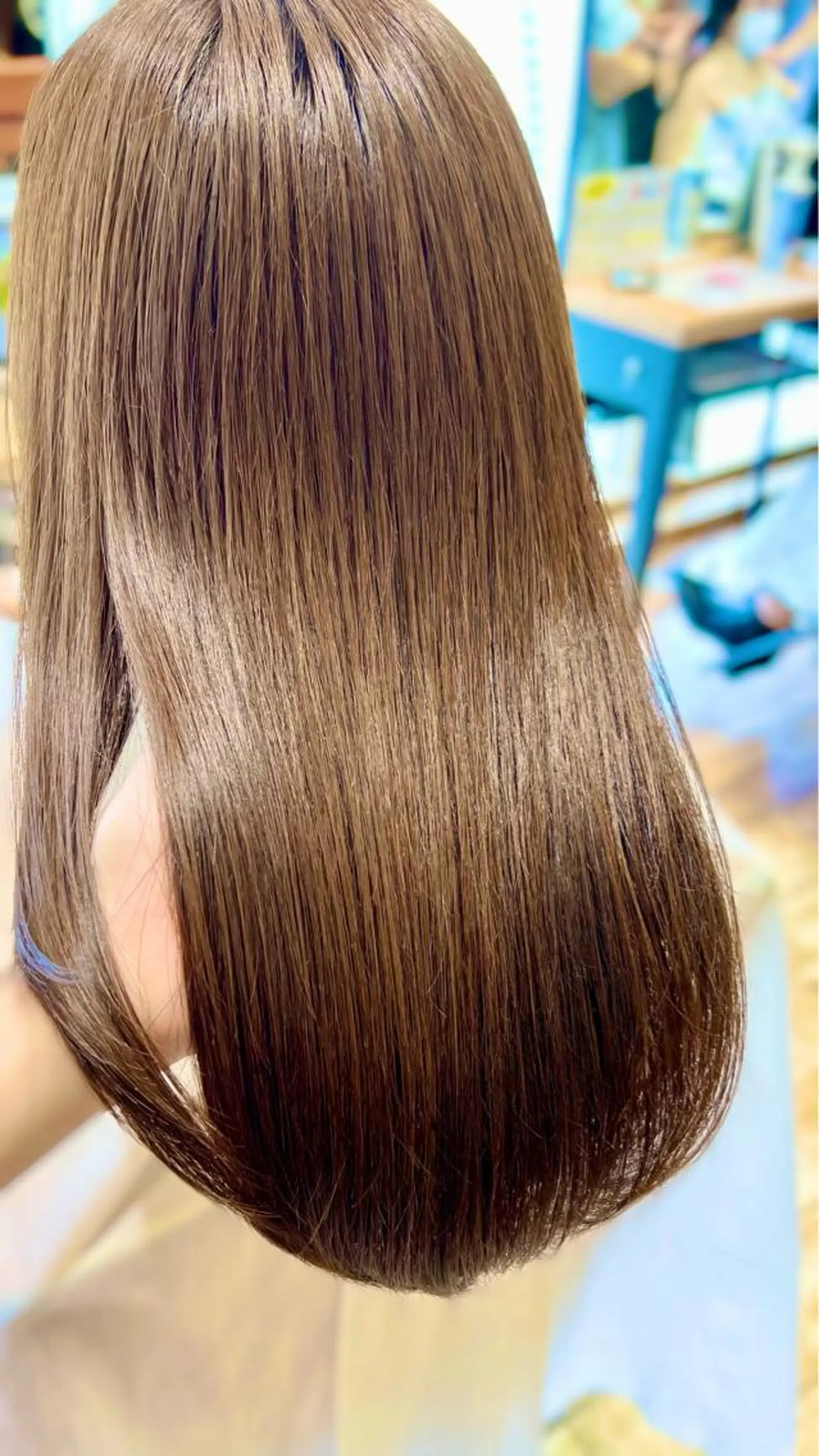 セミロング カラー パーマ イルミナカラー 髪質改善 韓国風ヘア 縮毛矯正 トリートメント 美髪ヘッドスパ🫧 西山紗奈江💆‍♀️のヘアスタイル