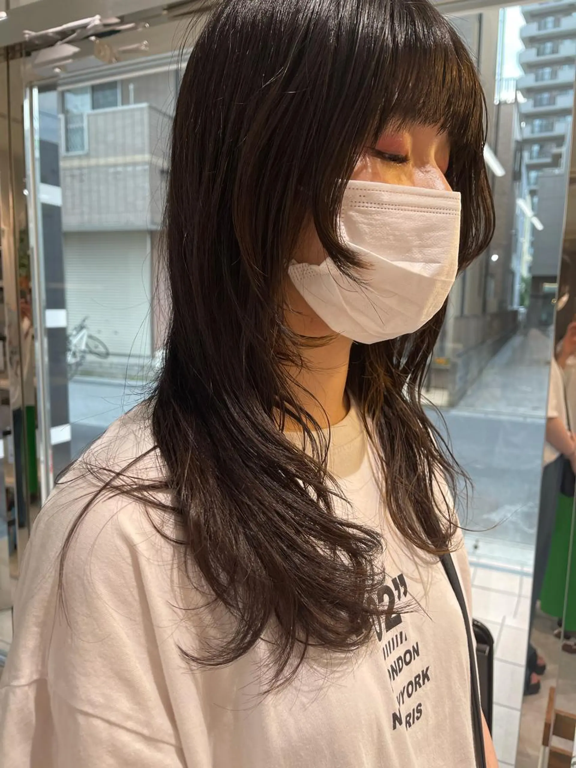 ロング パーマ ロング ウルフカット * 透明感カラー c h i h o *のヘアスタイル