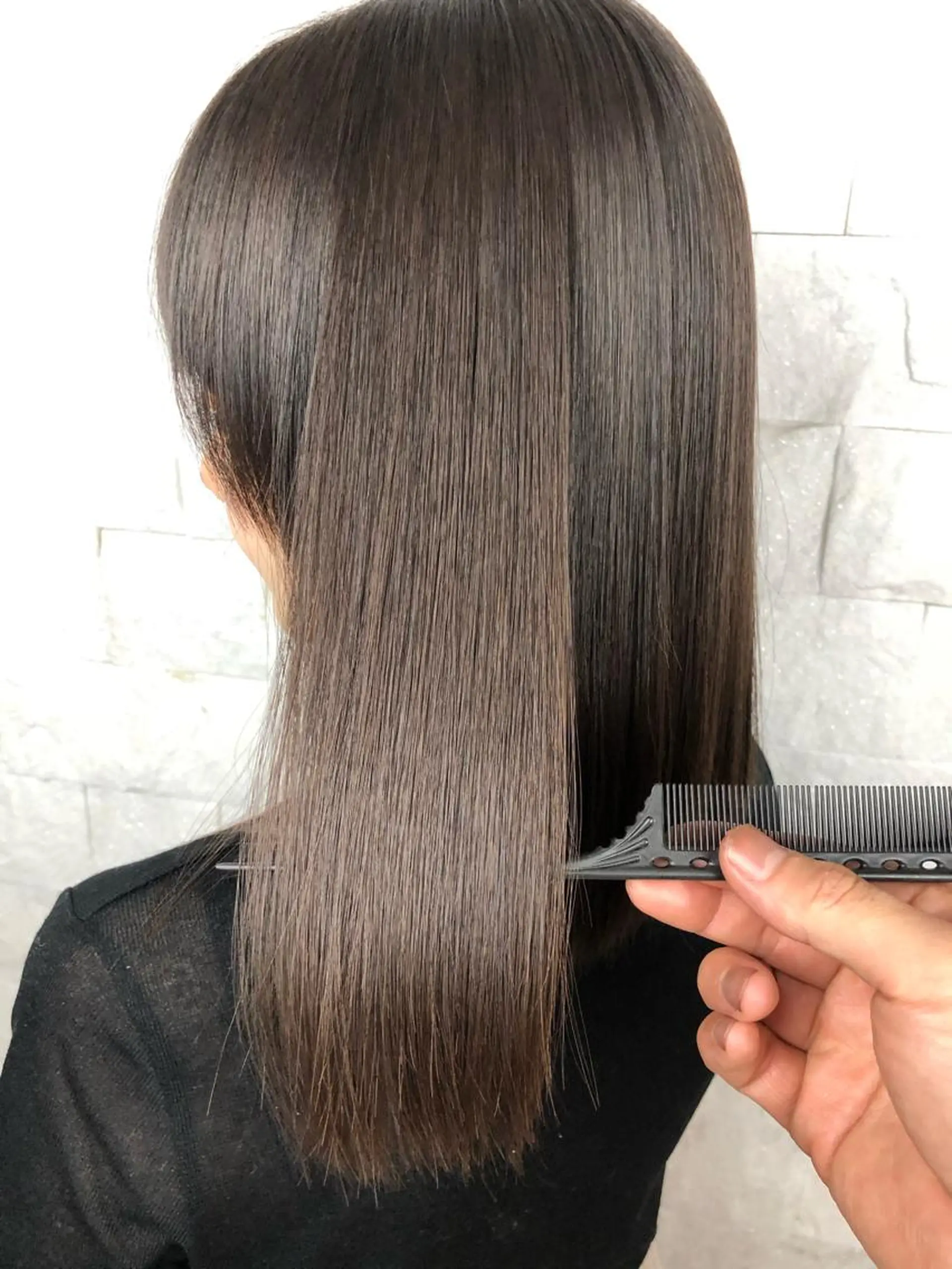 セミロング 縮毛矯正 トリートメント 縮毛矯正 トリートメント 圧倒的美髪ストレート ツダケイタロウのヘアスタイル