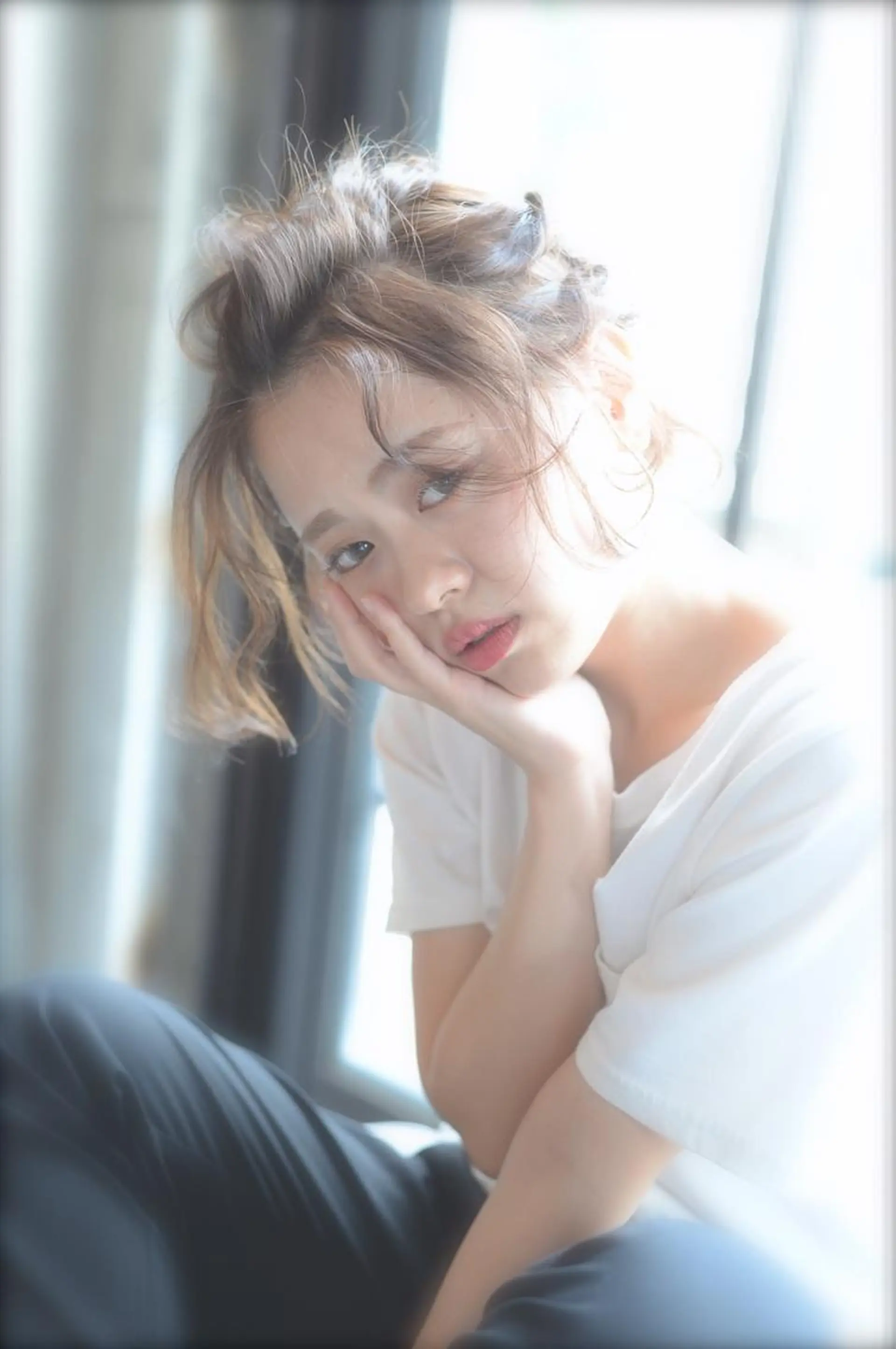 セミロング カラー 透明感カラー 外国人風カラー 💈LuTa💈_ 公式_NewOpenのヘアスタイル