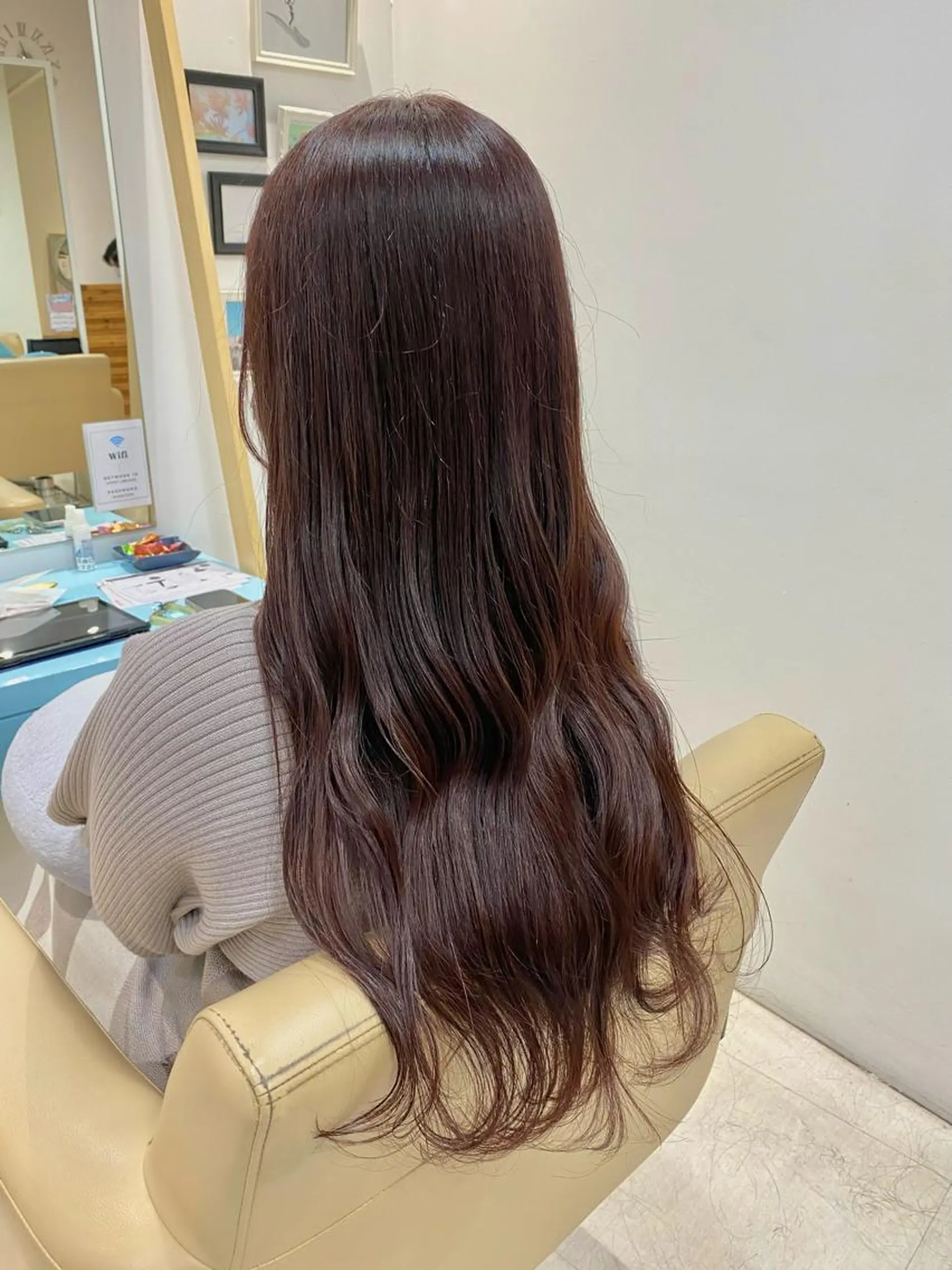 ロング カット ヘアカラー トリートメント 荒木 たけるのヘアスタイル