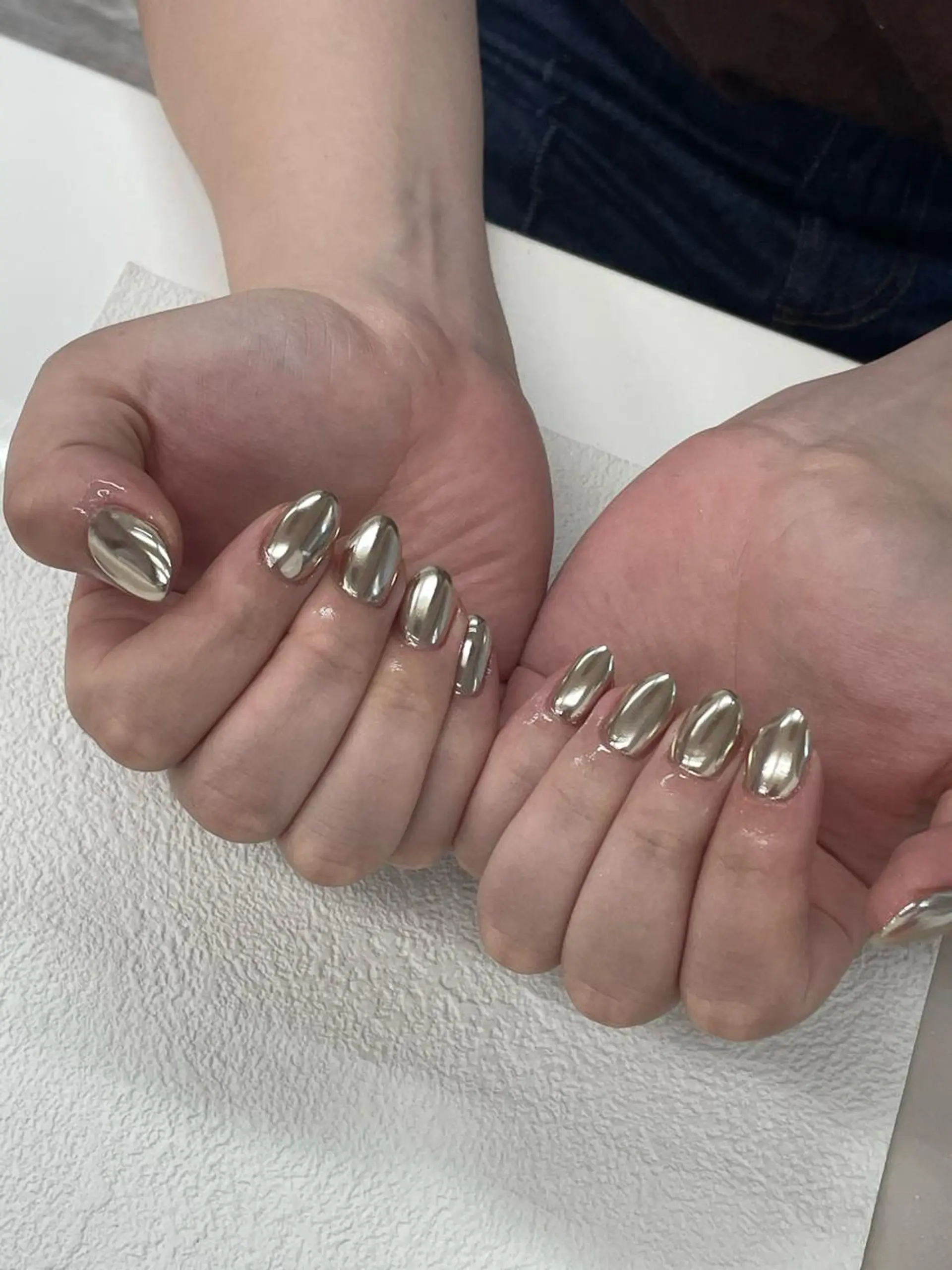 セミロング ハンドネイル mark 🤍Yuki🤍のネイルデザイン