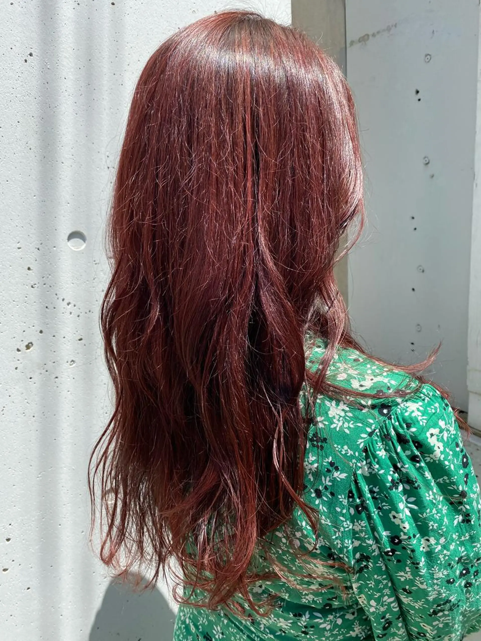 ミディアム カラー ブラウンカラー レッドカラー レッドブラウン お任せヘア☘️☘️ 及川渚のヘアスタイル