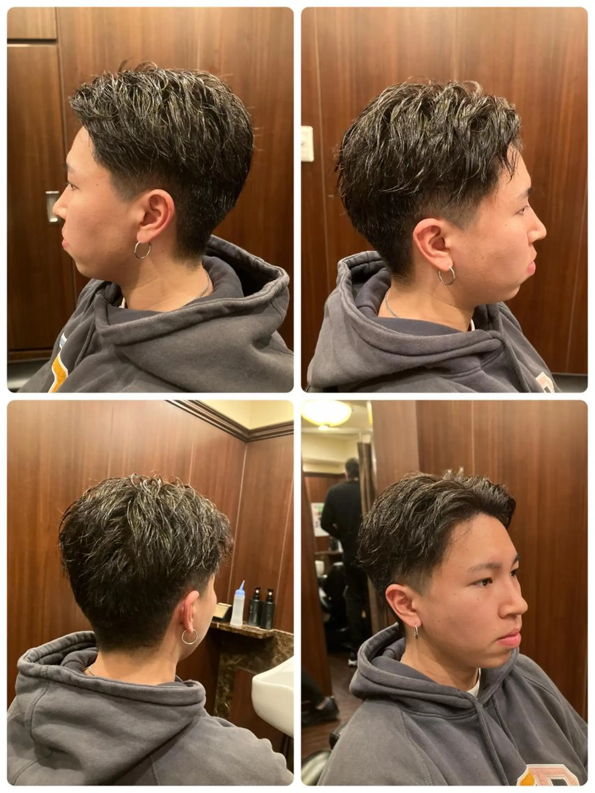 ショート パーマ メンズ BroTokyo Barbershop 銀座店所属・大河 たいがのヘアスタイル