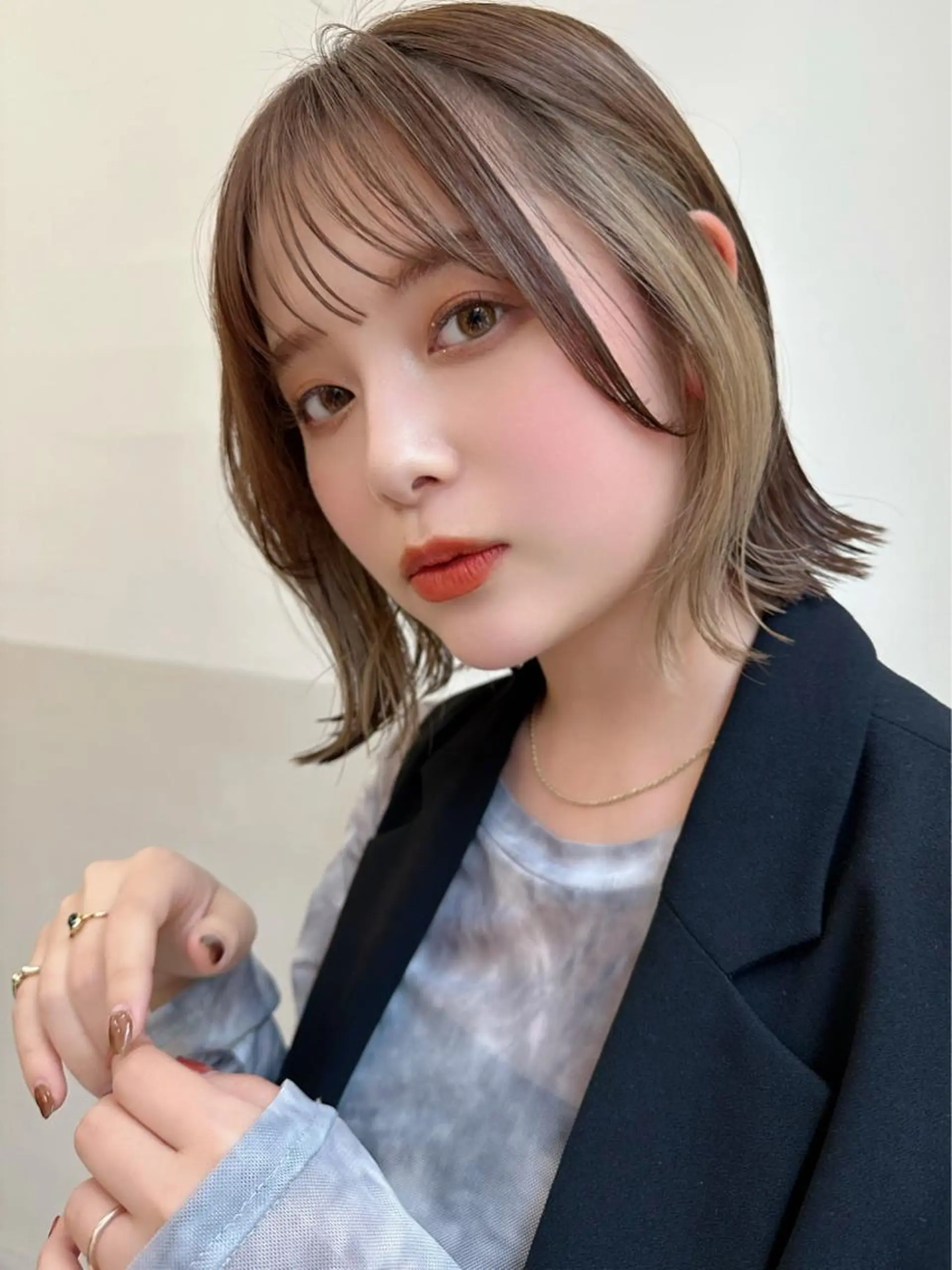 ミディアム カラー 🪭risa 暖色/レイヤー🪭のヘアスタイル