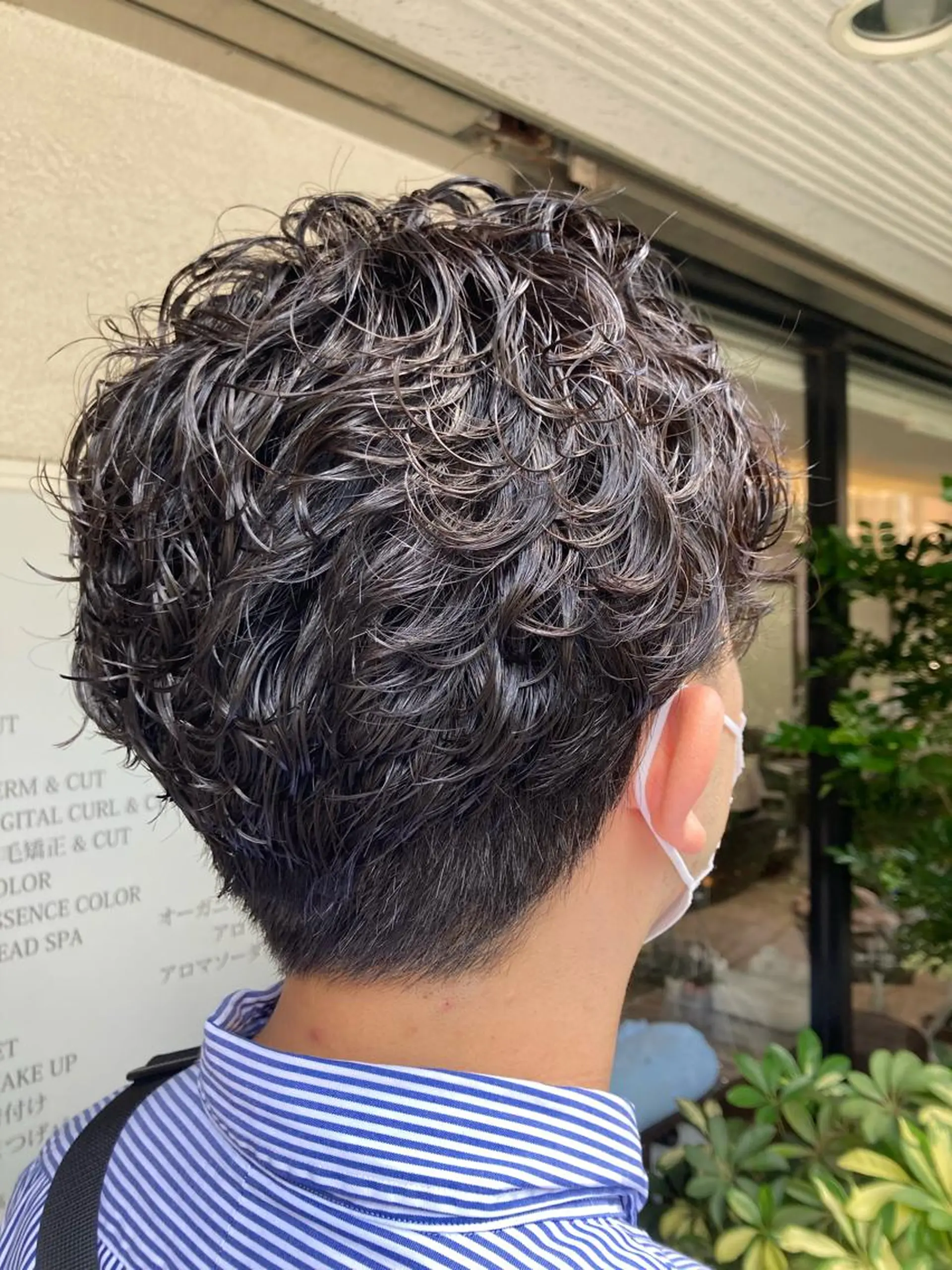 ショート パーマ メンズ 勝俣 政季のヘアスタイル