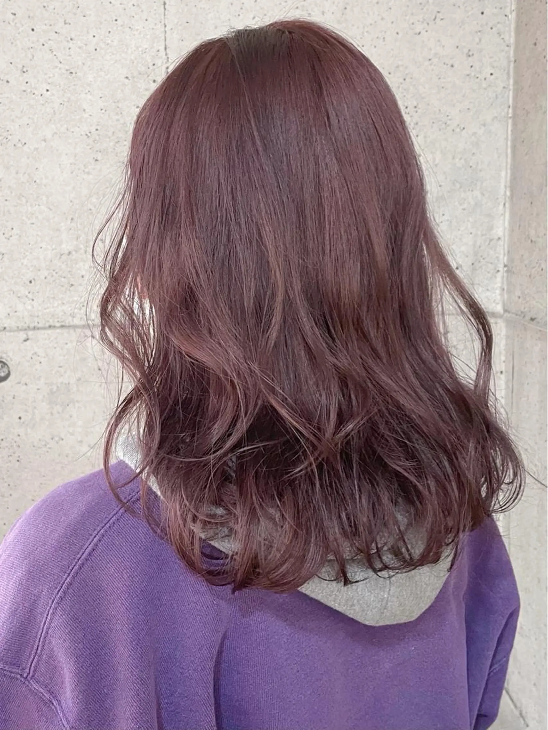 ミディアム ピンクブラウン 髪質改善 ヨシンモリ トリートメント カット ヘアカラー トリートメント allure所属・表参道Allure 大塚ちはなのヘアスタイル