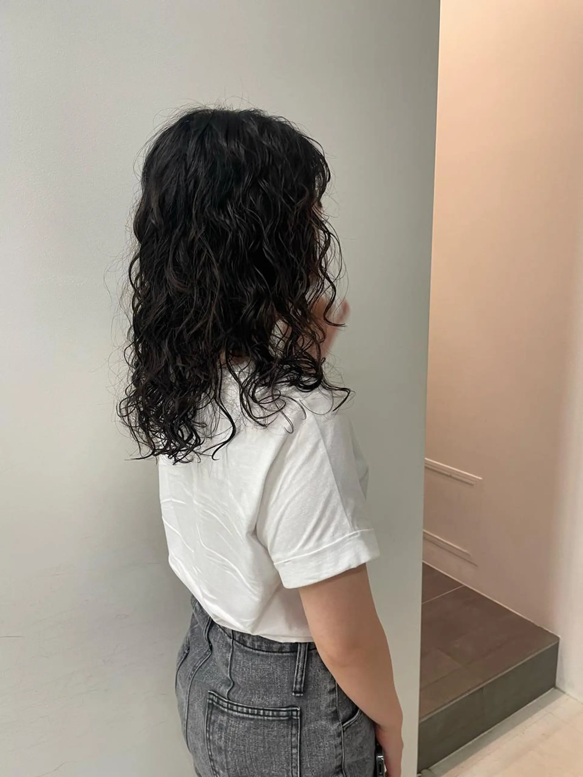 セミロング カラー パーマ キッズ カット パーマ トリートメント オトナヘア🌸 harukaのヘアスタイル