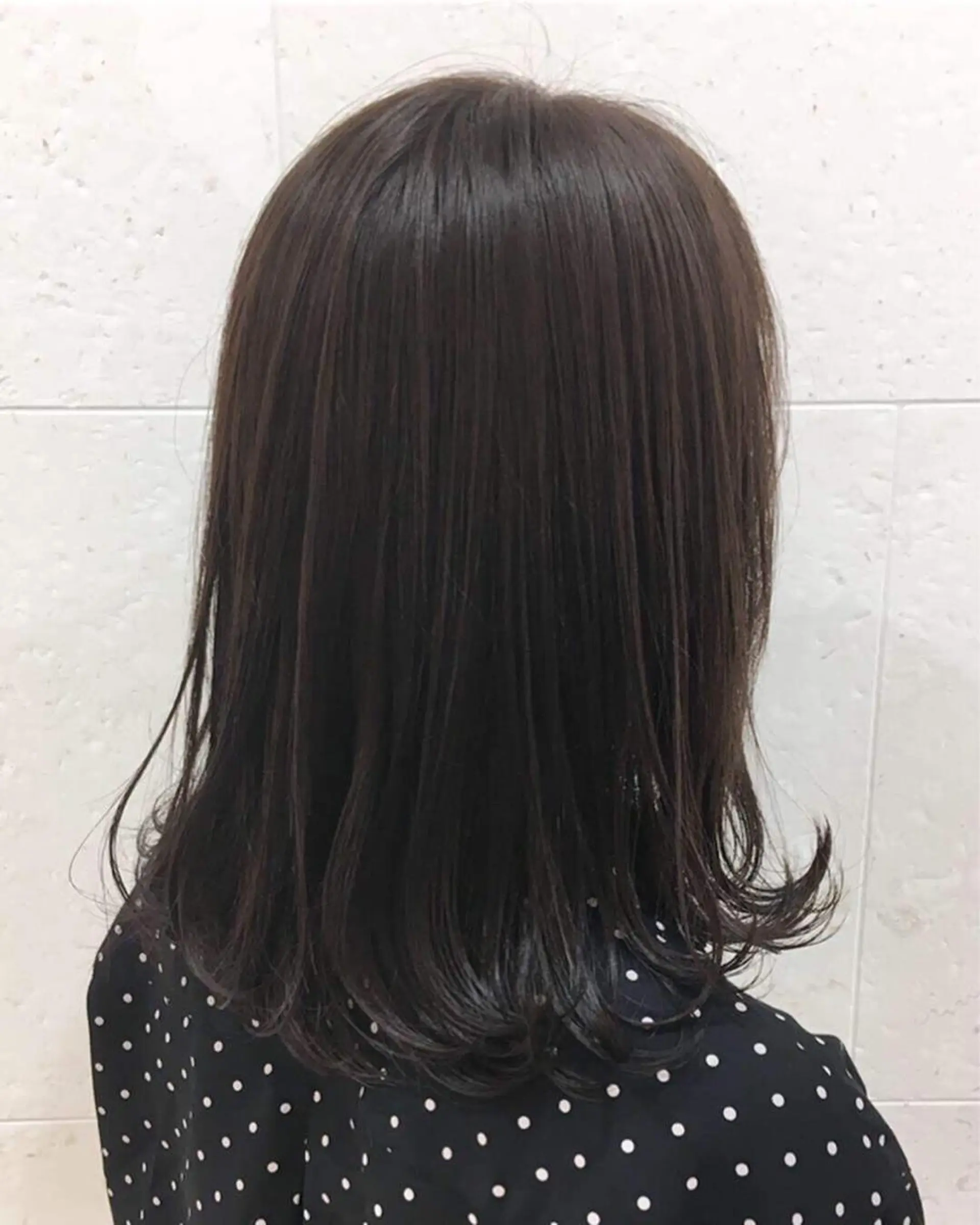 ミディアム カラー アディクシーカラー パープルカラー カット ヘアカラー トリートメント 斉藤 貴也のヘアスタイル