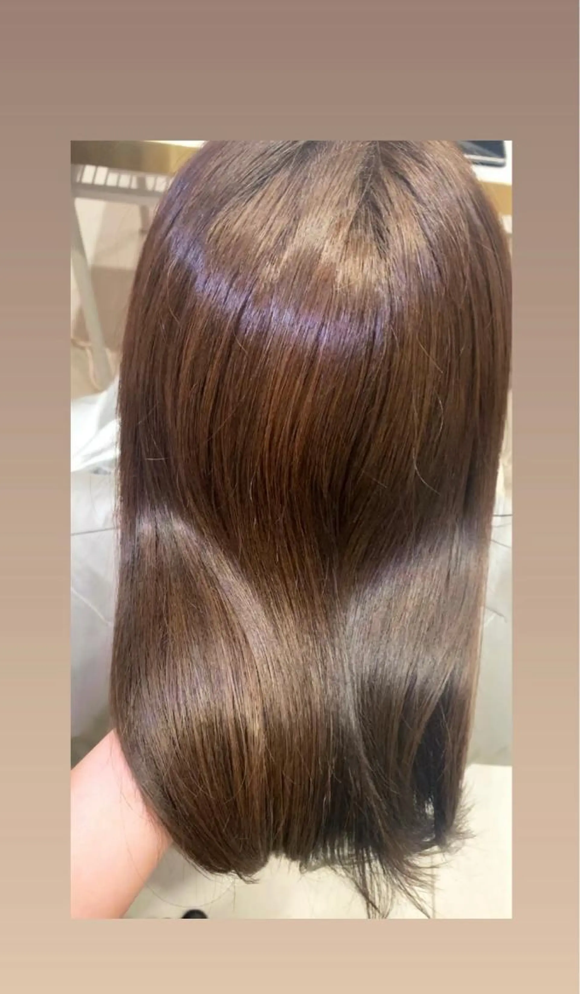 セミロング カラー ヘアアレンジ 内田 志乃のヘアスタイル