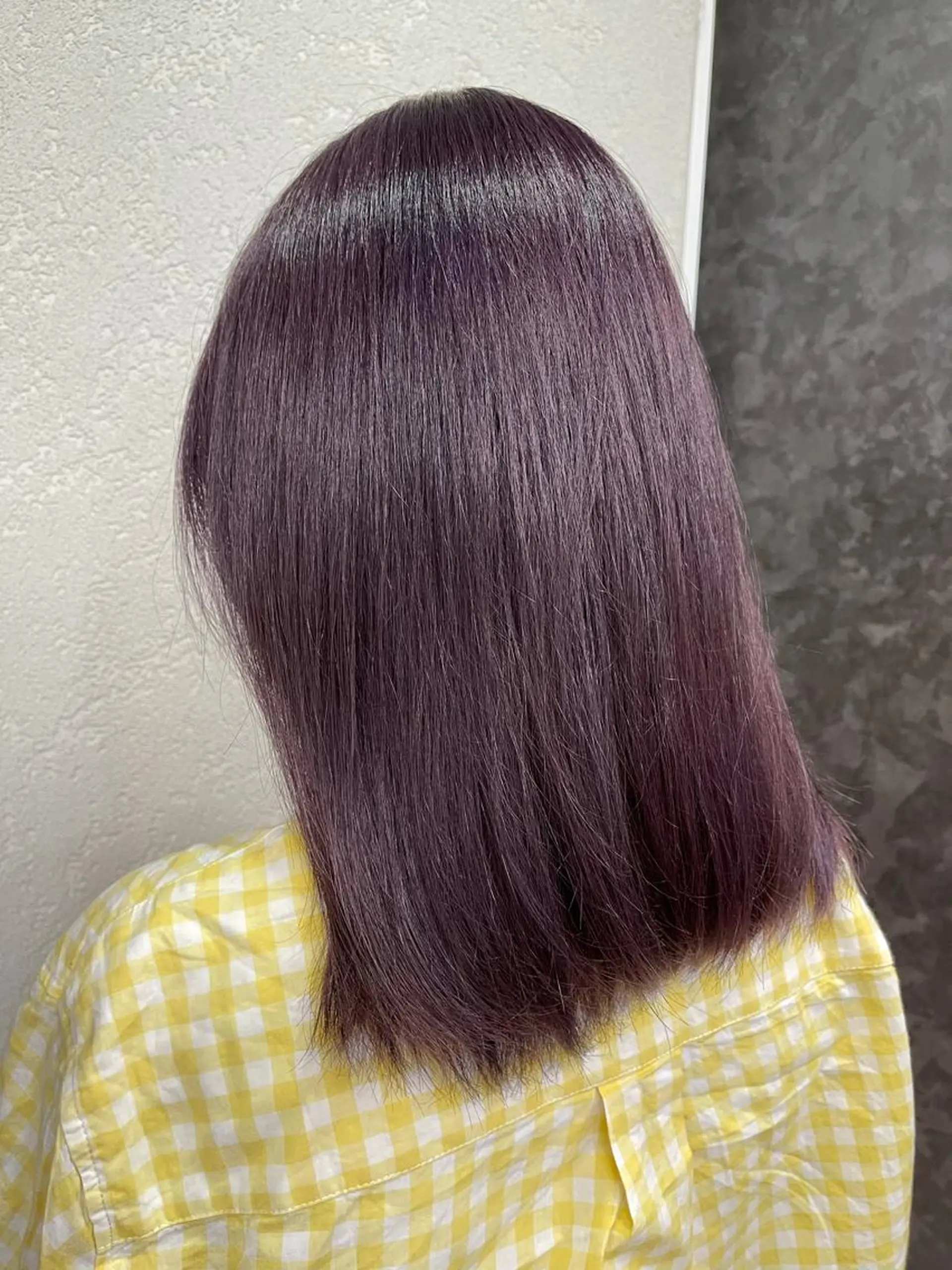 ミディアム カラー ディープパープル パープルカラー 🔥ブリーチカラー 槙川のヘアスタイル