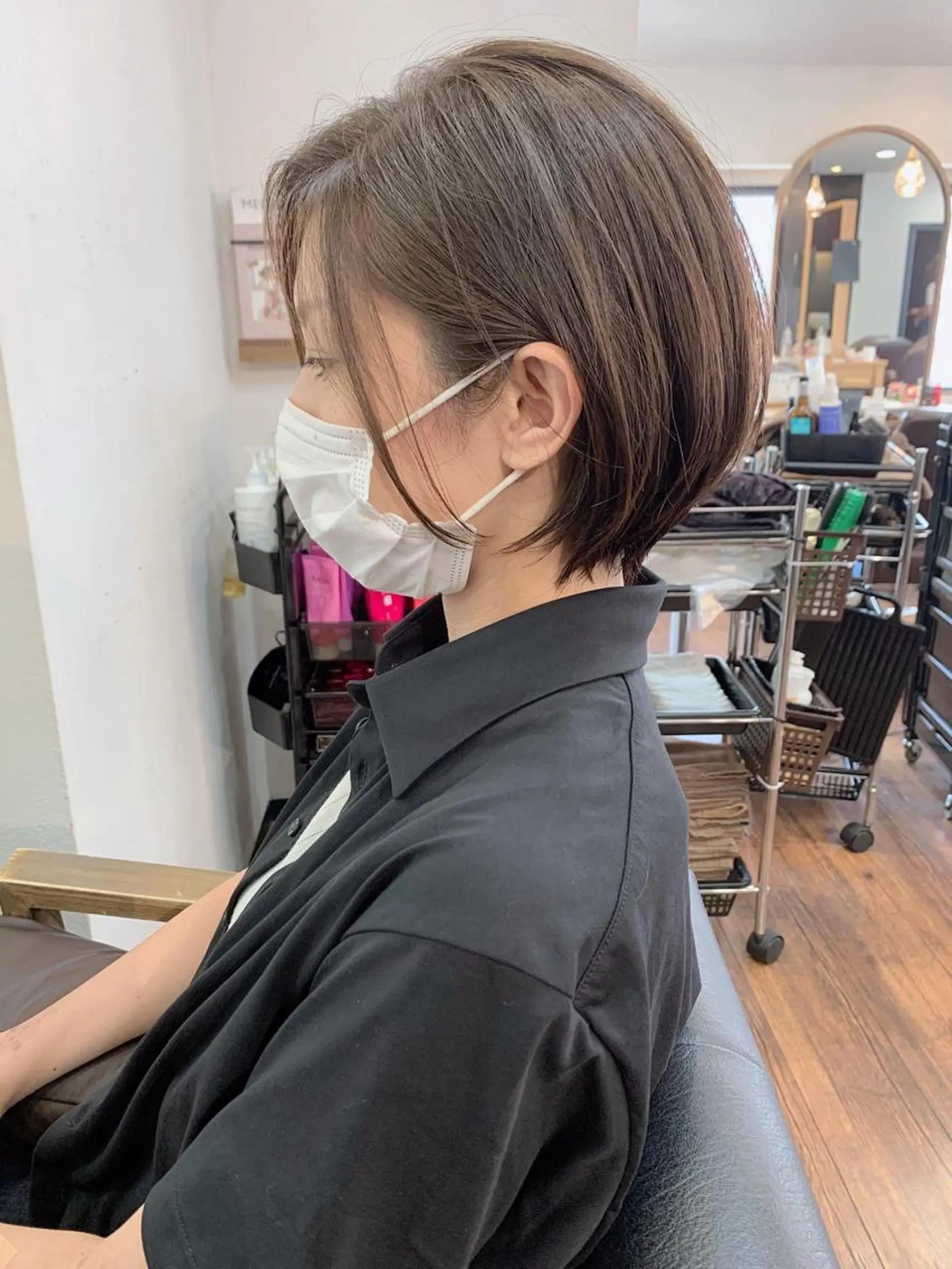 ショート 縮毛矯正/ショート/ レイヤー/畑中正敏のヘアスタイル