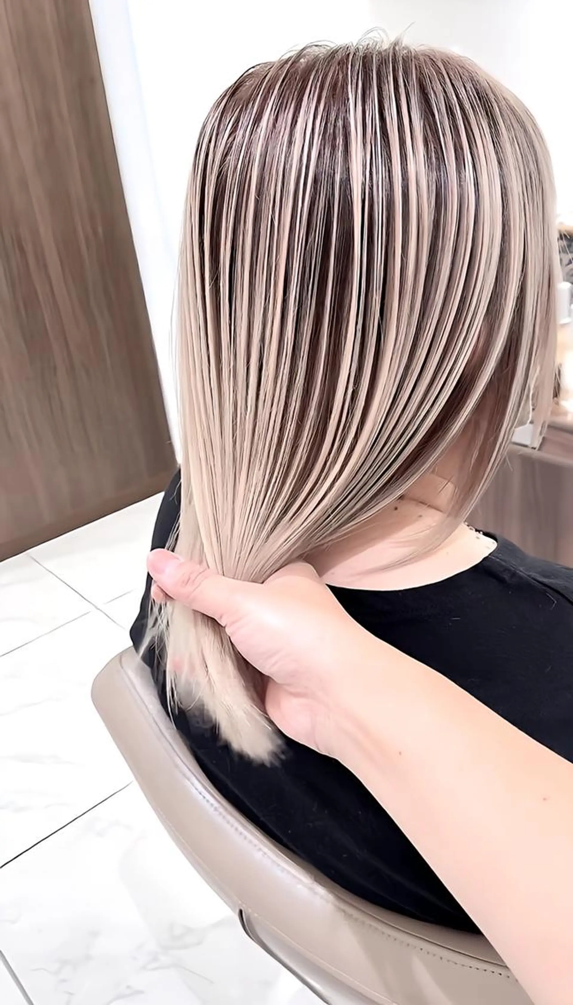 ロング カラー バレイヤージュ 髪質改善 レイヤーカット ヘアカラー トリートメント 大宮/バレイヤージュ 髪質改善/澤田隆誠のヘアスタイル