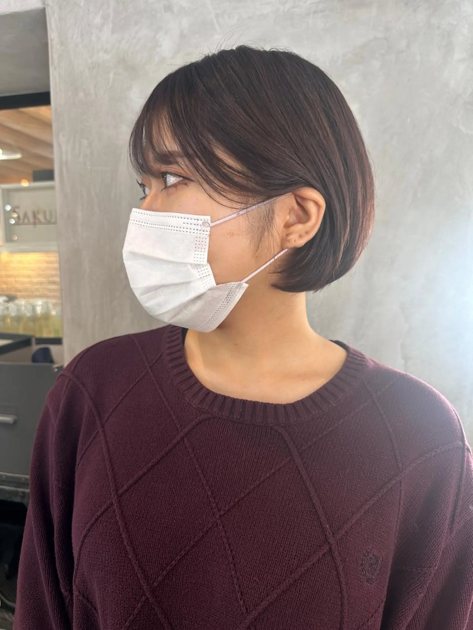 ショート カラー ヘアアレンジ ボブ stylist/蛯谷 珠里のヘアスタイル