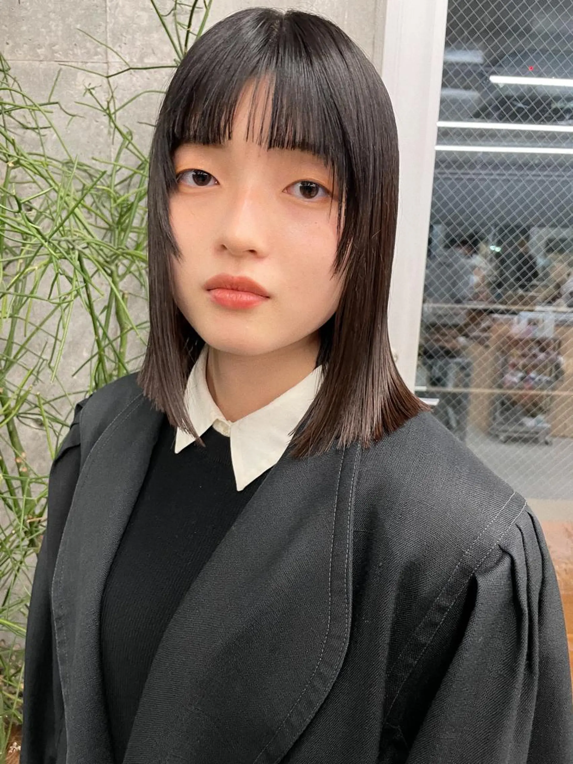 ミディアム カラー カット ヘアカラー トリートメント センスをお届けします 大谷将生INFPのヘアスタイル