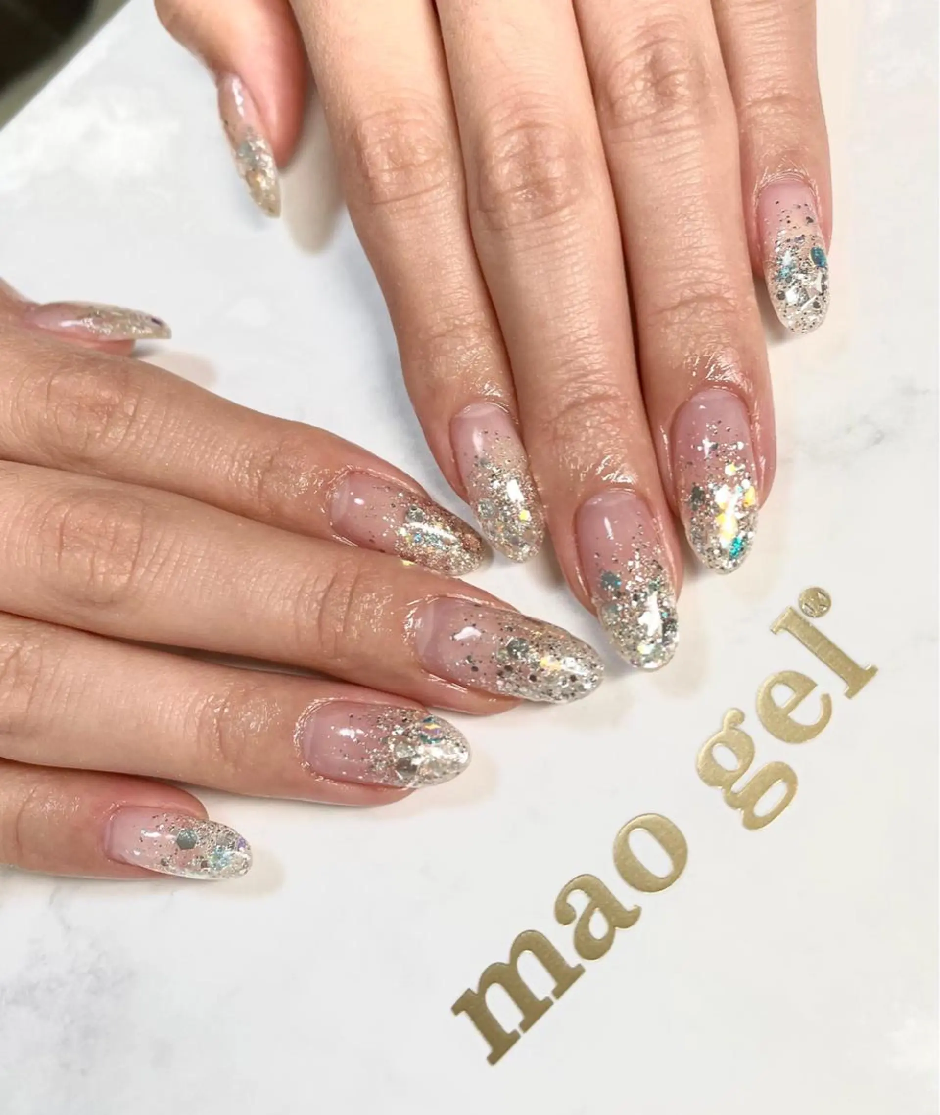 ネイル グラデーション ラメ(グリッター) ラメグラデーション ray's nailのネイルデザイン