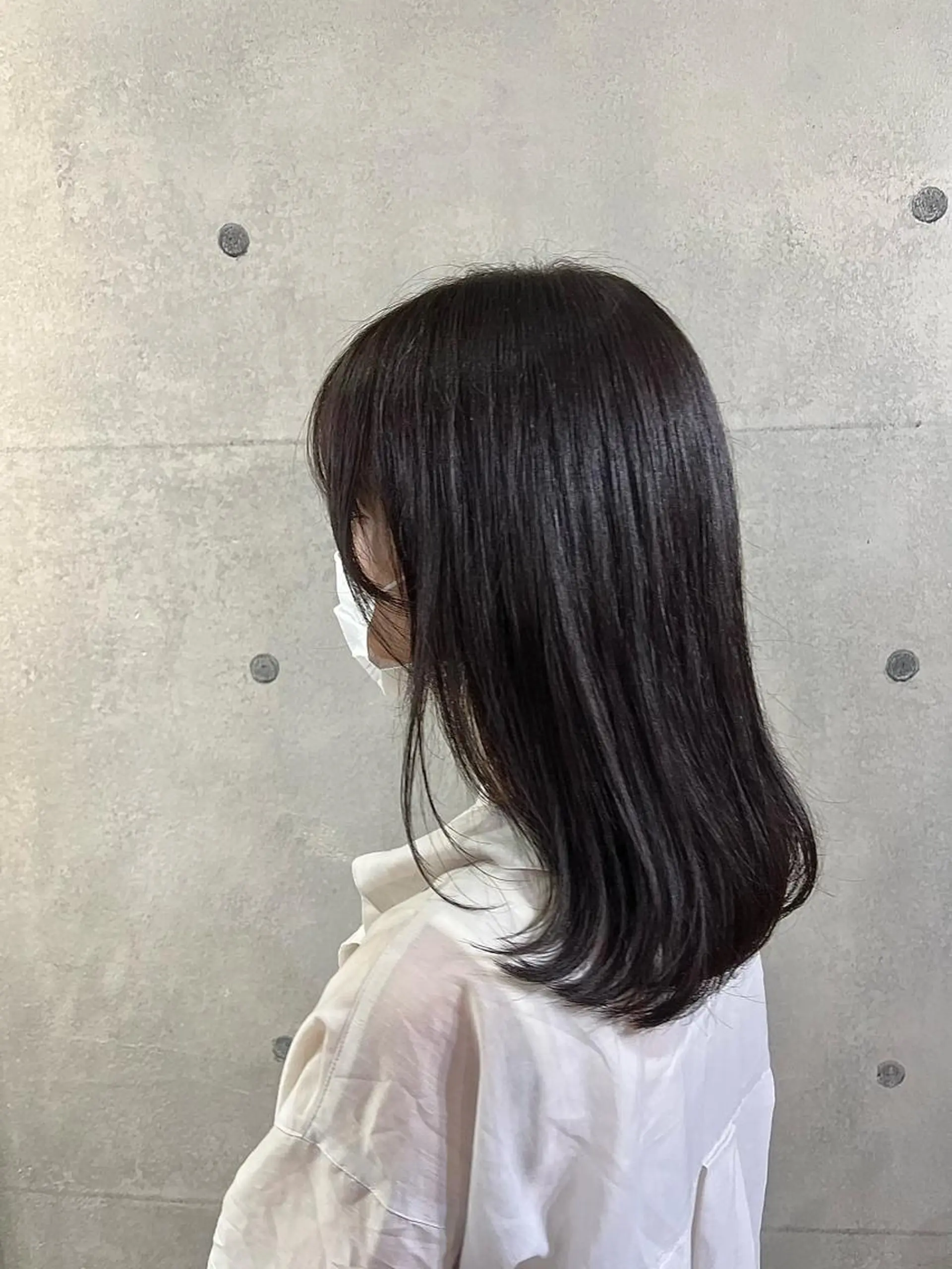 セミロング 無料カットモデル ユナのヘアスタイル