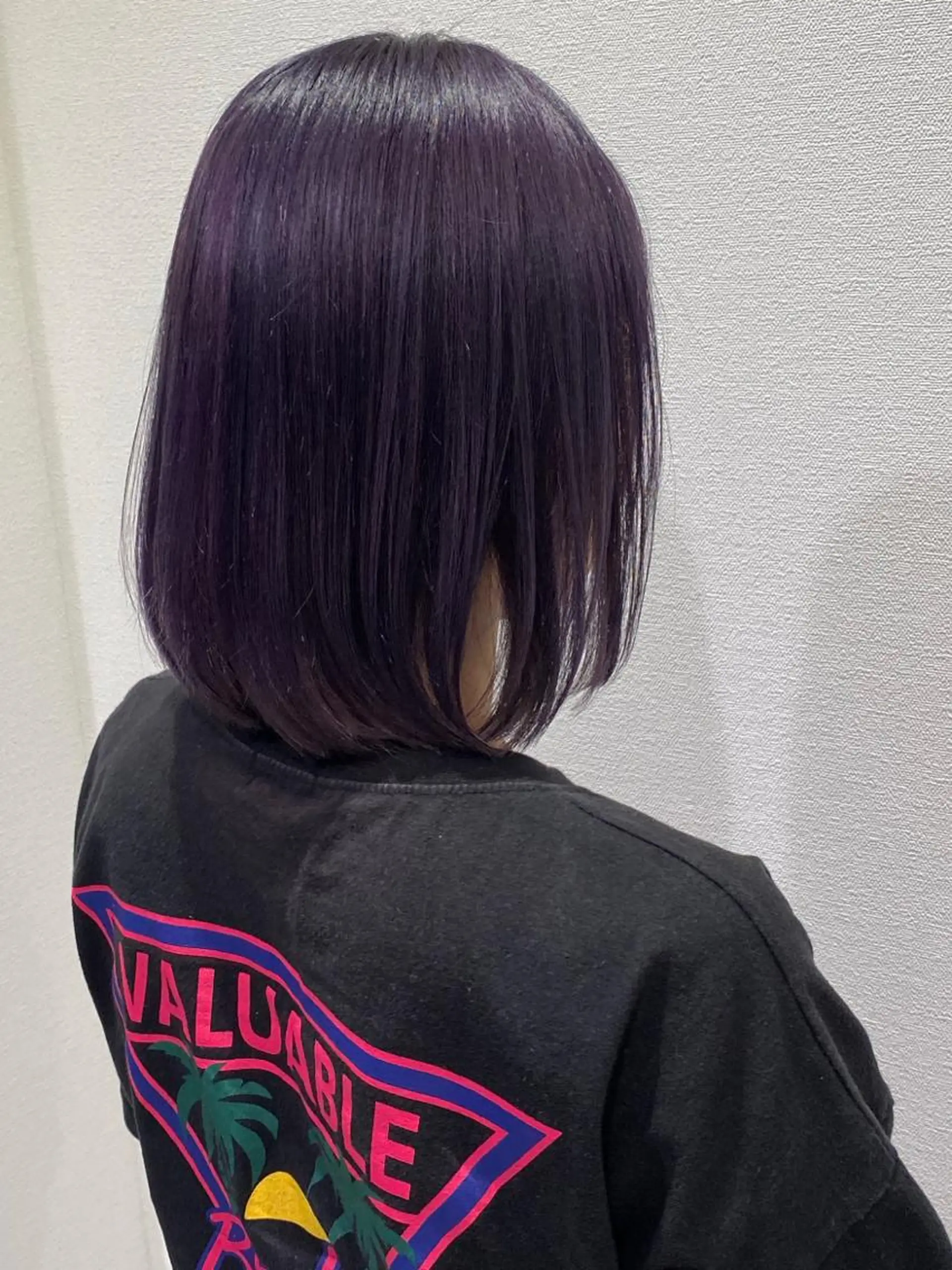 ミディアム カラー パープルカラー 💎大人ハイライト 💎上杉一也💎のヘアスタイル