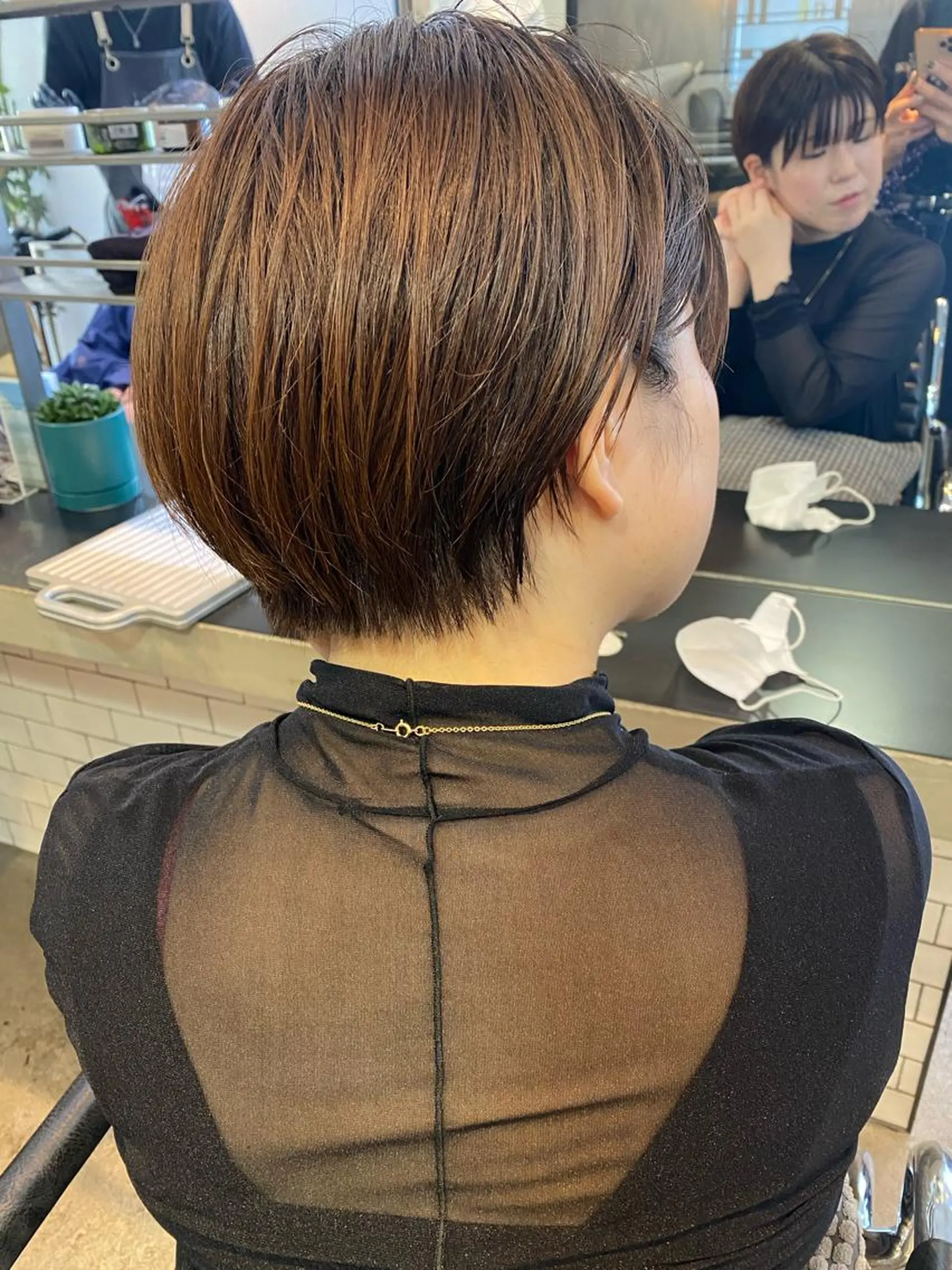 ショート カラー ヘアアレンジ ショートヘア stylist/蛯谷 珠里のヘアスタイル