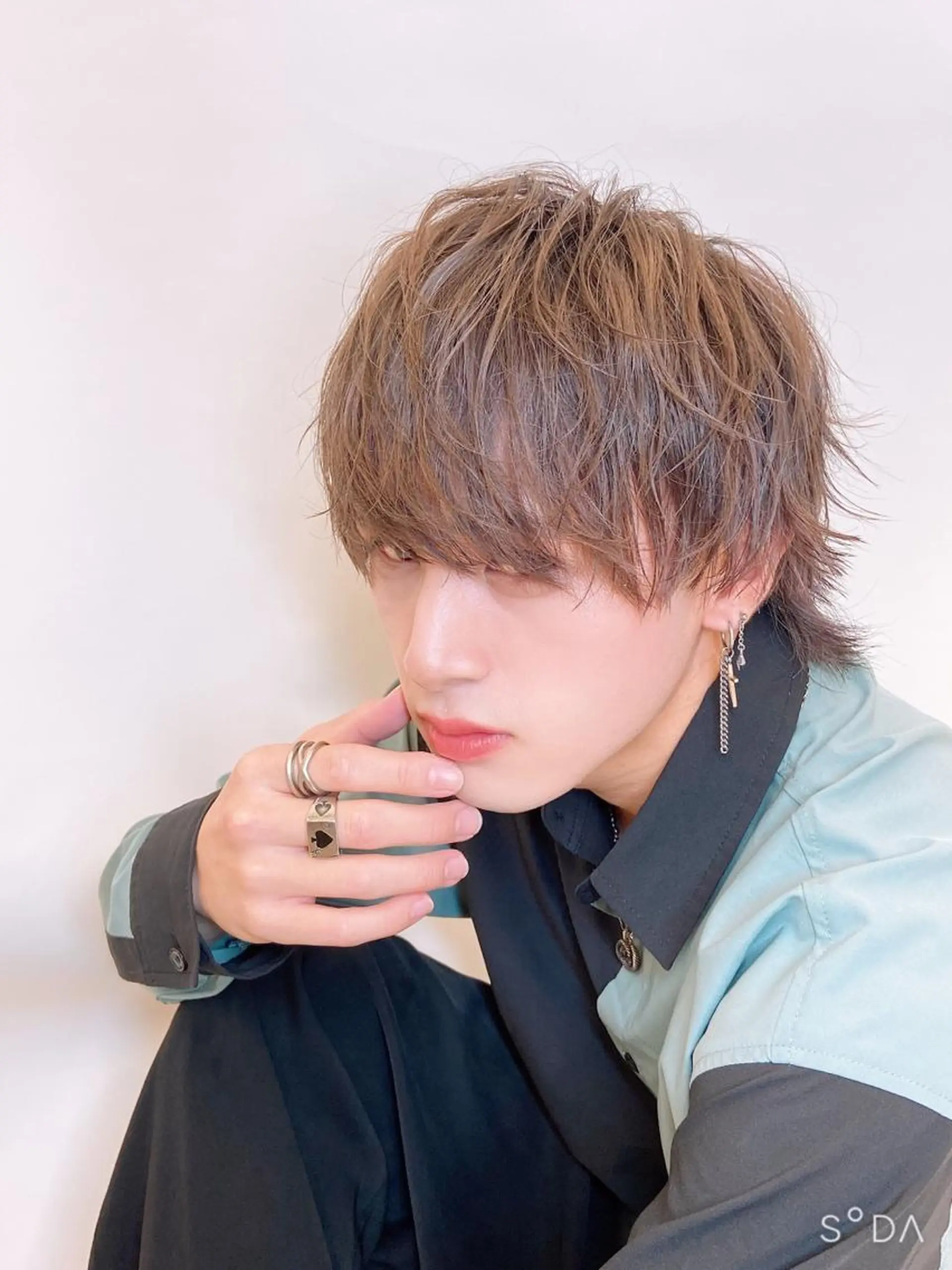 メンズ 心斎橋バレイヤージュ 小林勝貴のヘアスタイル