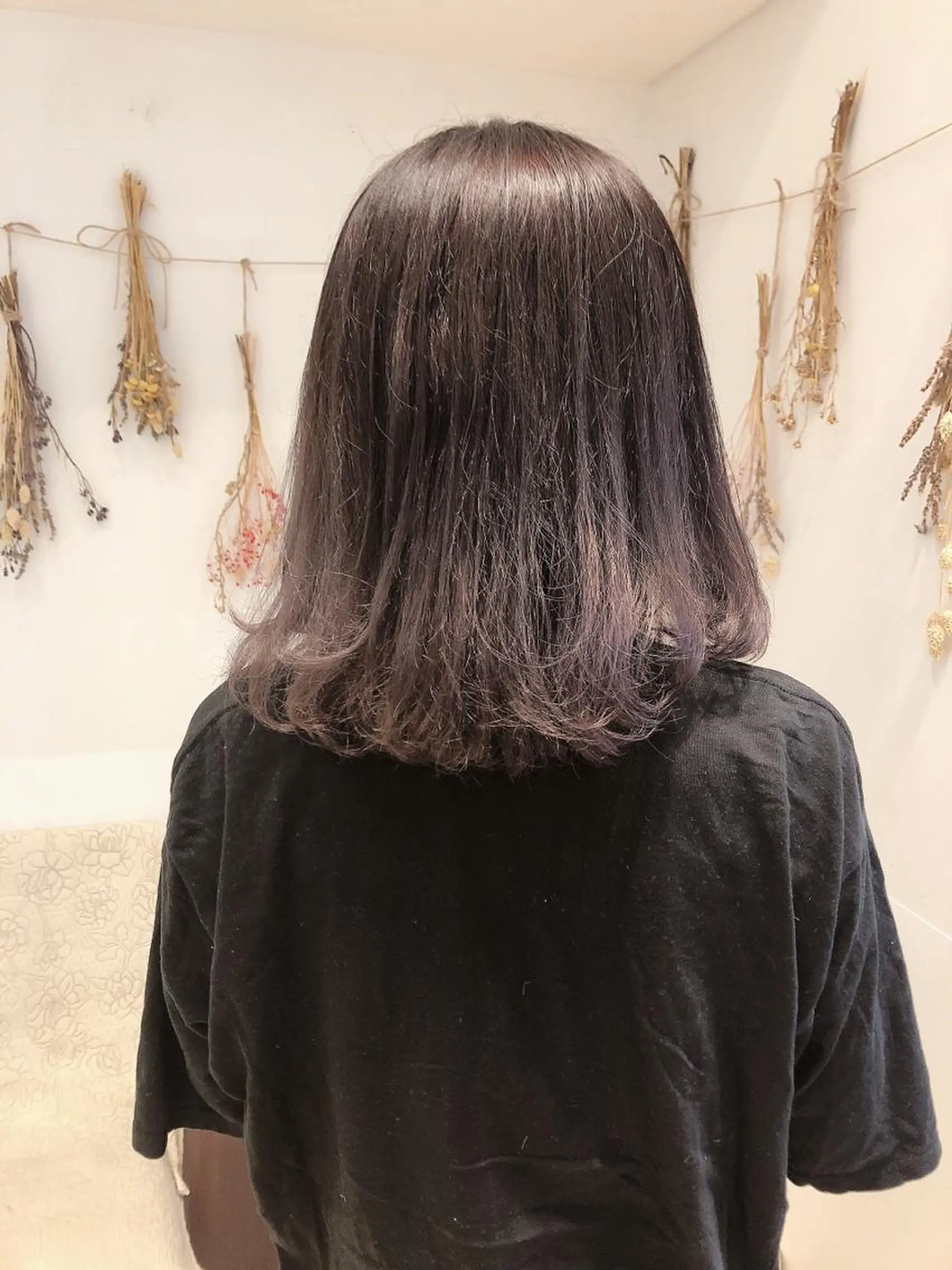 ミディアム カラー ラベンダーカラー ラベンダーピンク ピンクカラー はだゆうき @hadadan08のヘアスタイル