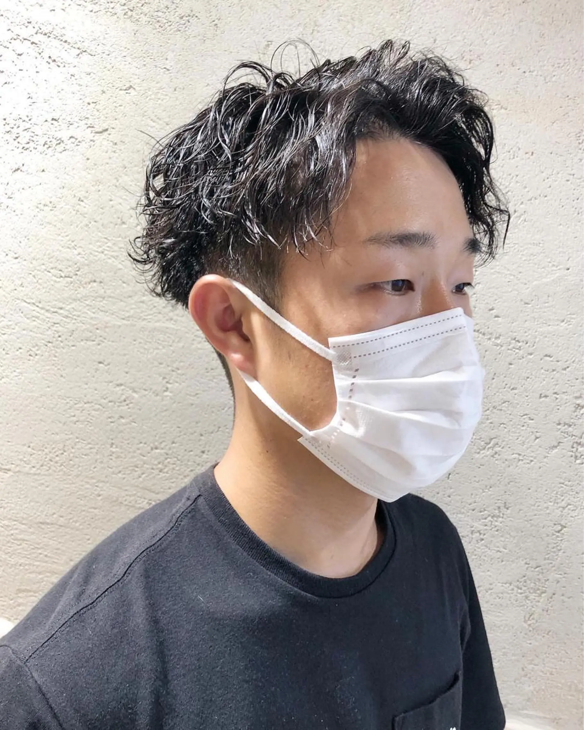 ショート パーマ メンズ カット パーマ 【ディレクター 🧸🤍田澤　唯那】のヘアスタイル