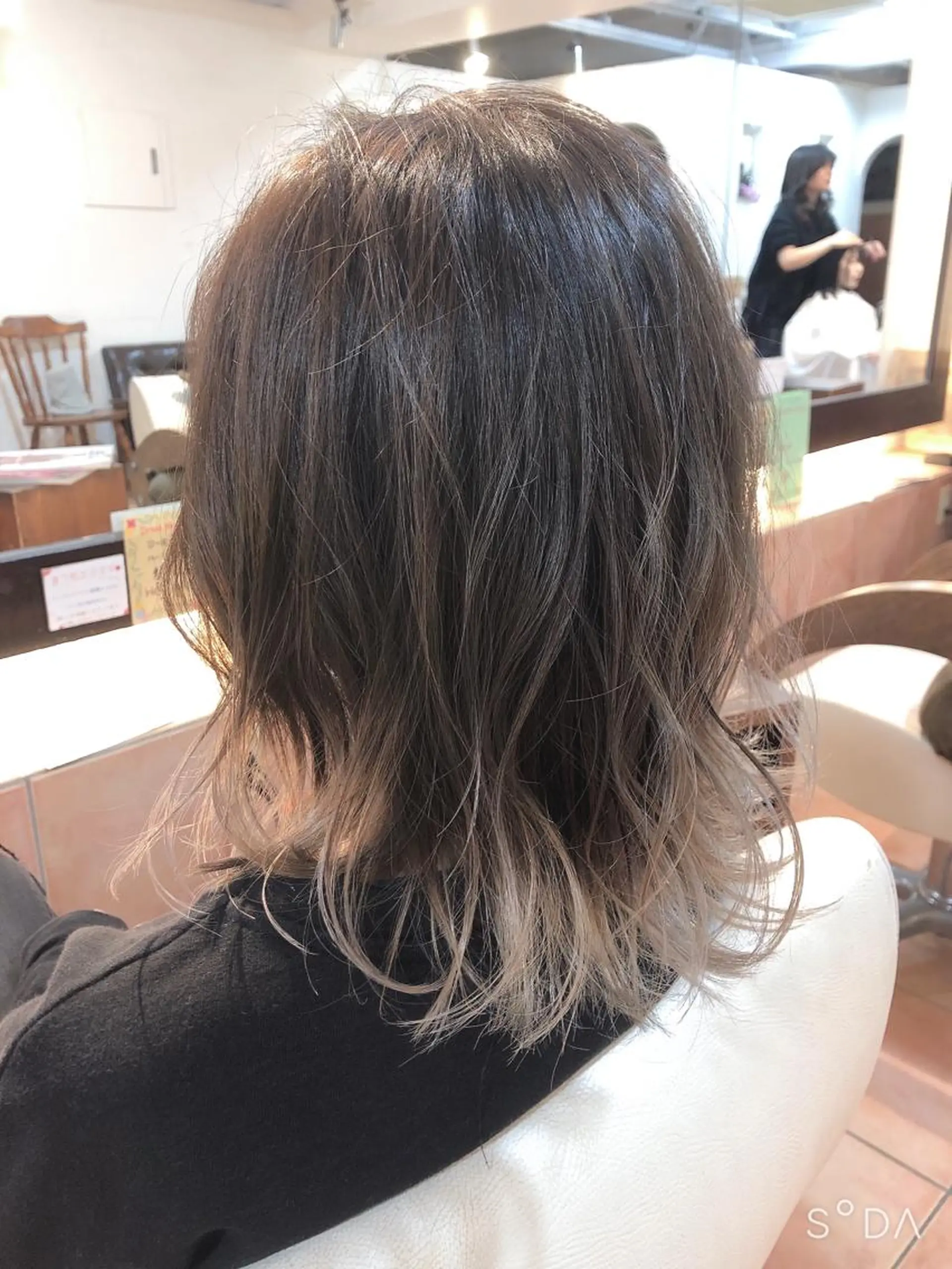 ミディアム カラー 💙あかみね 💙（mine）のヘアスタイル