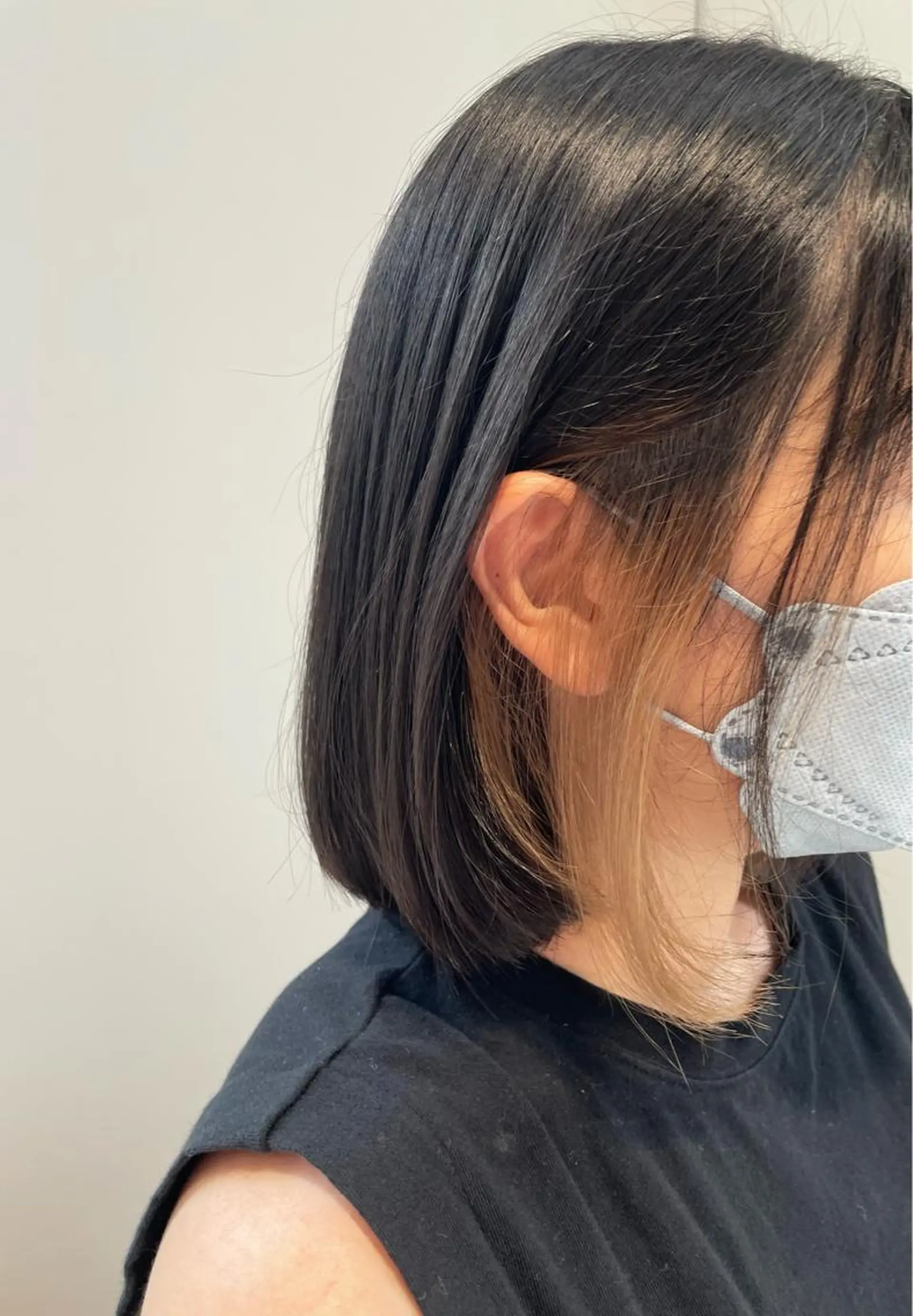 ミディアム カラー ベージュカラー イヤリングカラー ヘアカラー トリートメント noa ☪︎のヘアスタイル