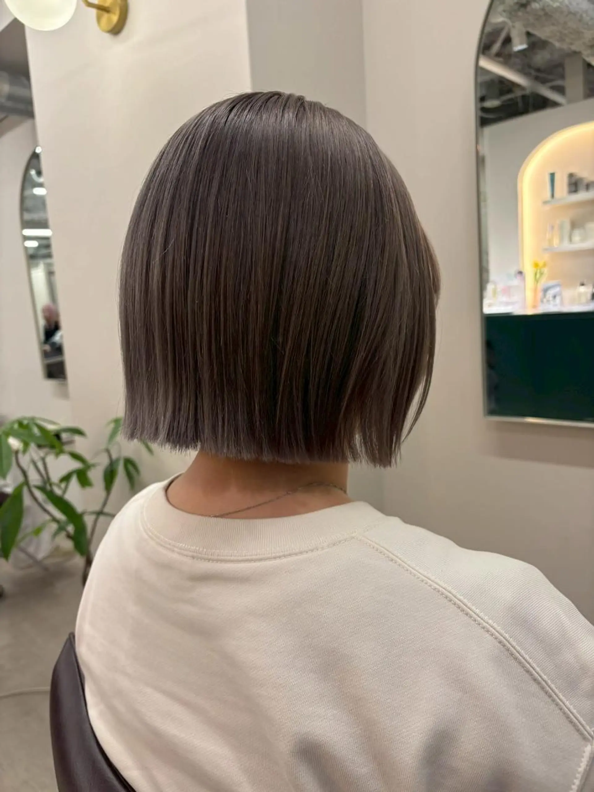ミディアム ボブ 髪質改善 外ハネヘア カット ヘアカラー トリートメント ⭐️N° blao 名古屋栄【髪質改善】のヘアスタイル
