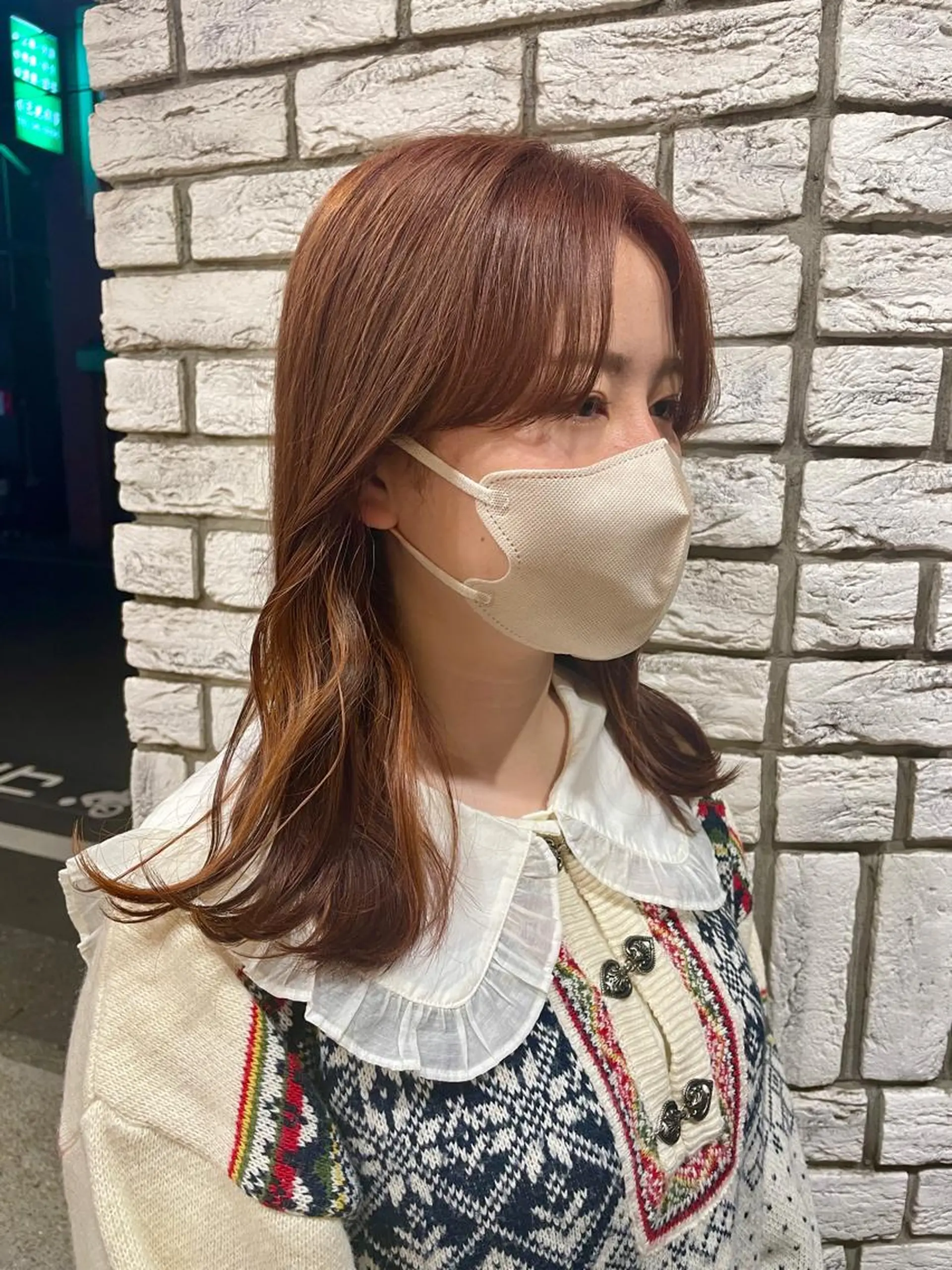 ロング カラー オレンジ カラー/レイヤー/ 髪質改善/PAAQのヘアスタイル