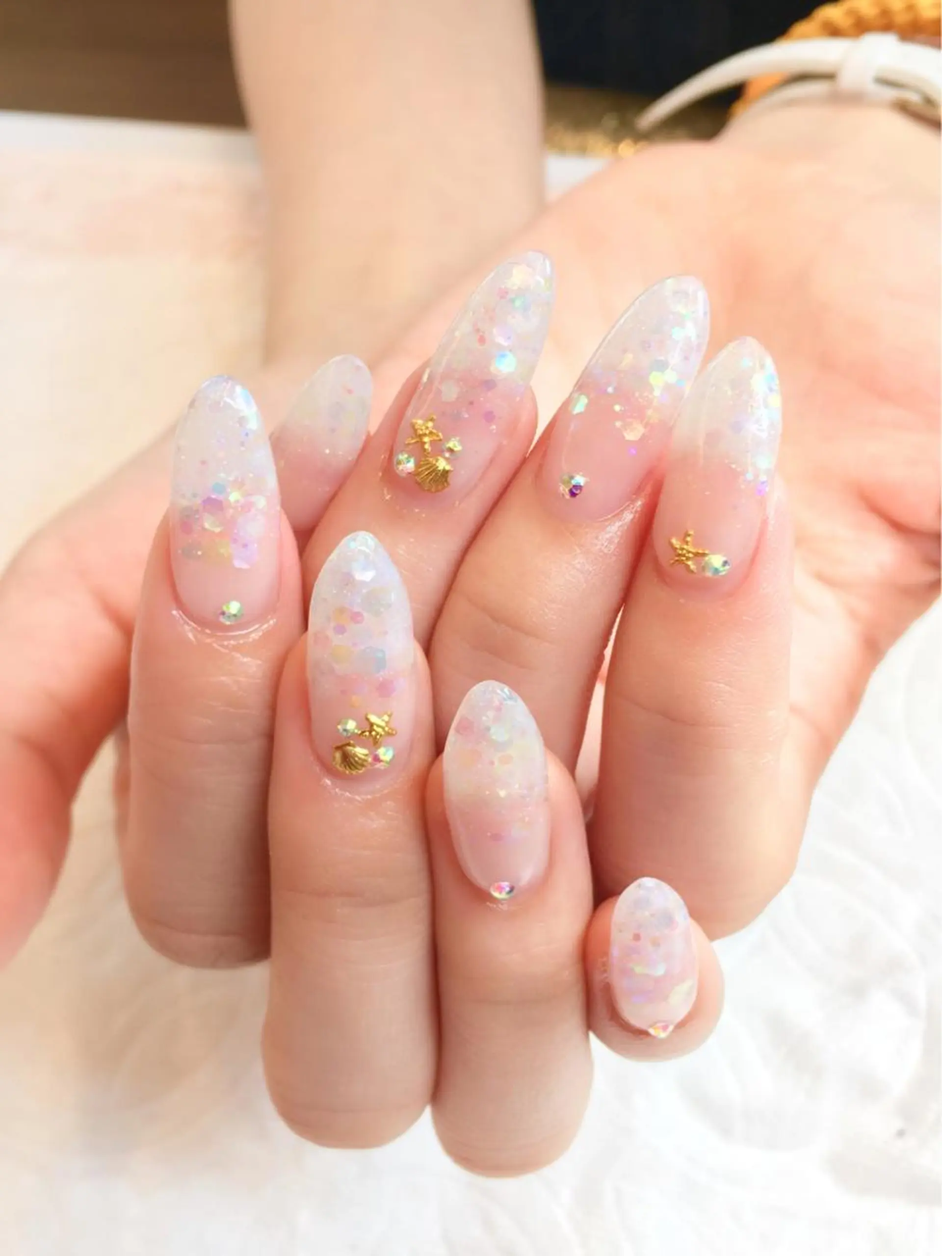 ネイル フットネイル ジェルネイル ミラーネイル パラジェル スカルプネイル clover nailのネイルデザイン