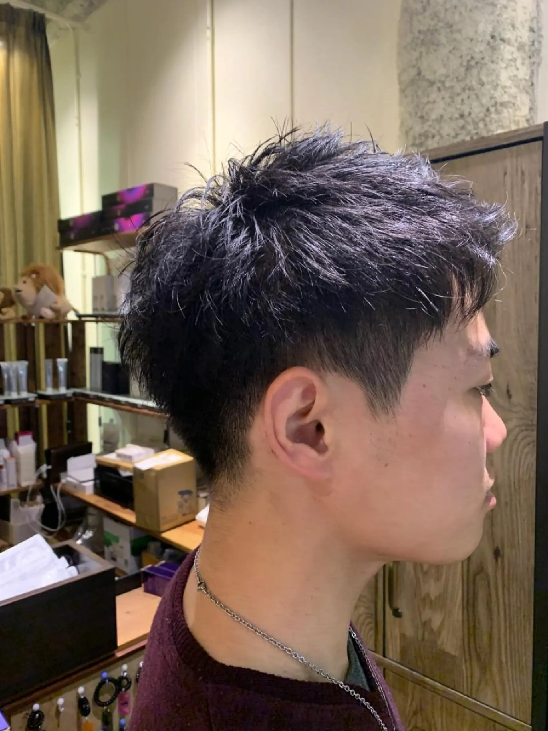 ショート メンズ 刈り上げ 岸本 桂輝のヘアスタイル