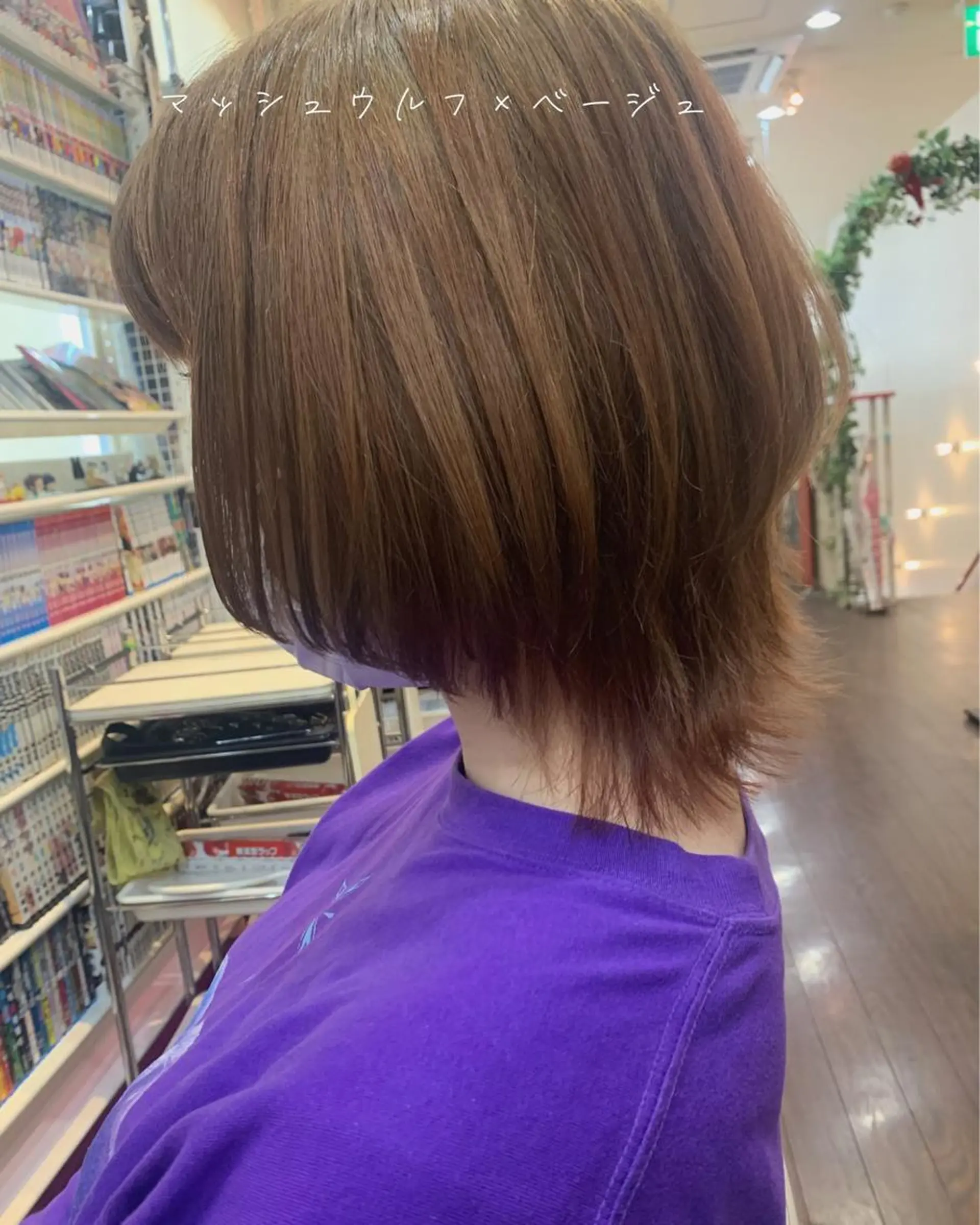 ショート カラー ベージュカラー ショートヘア ウルフカット カット ヘアカラー 今村公介 ブリーチ特化、派手髪のヘアスタイル