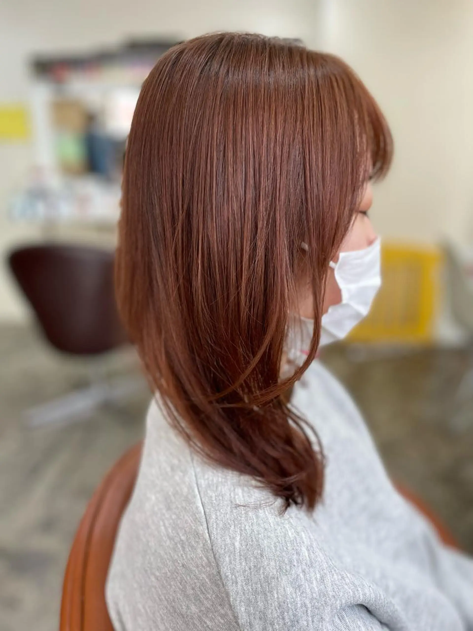 ミディアム カラー クセ毛特化サロン うめのヘアスタイル