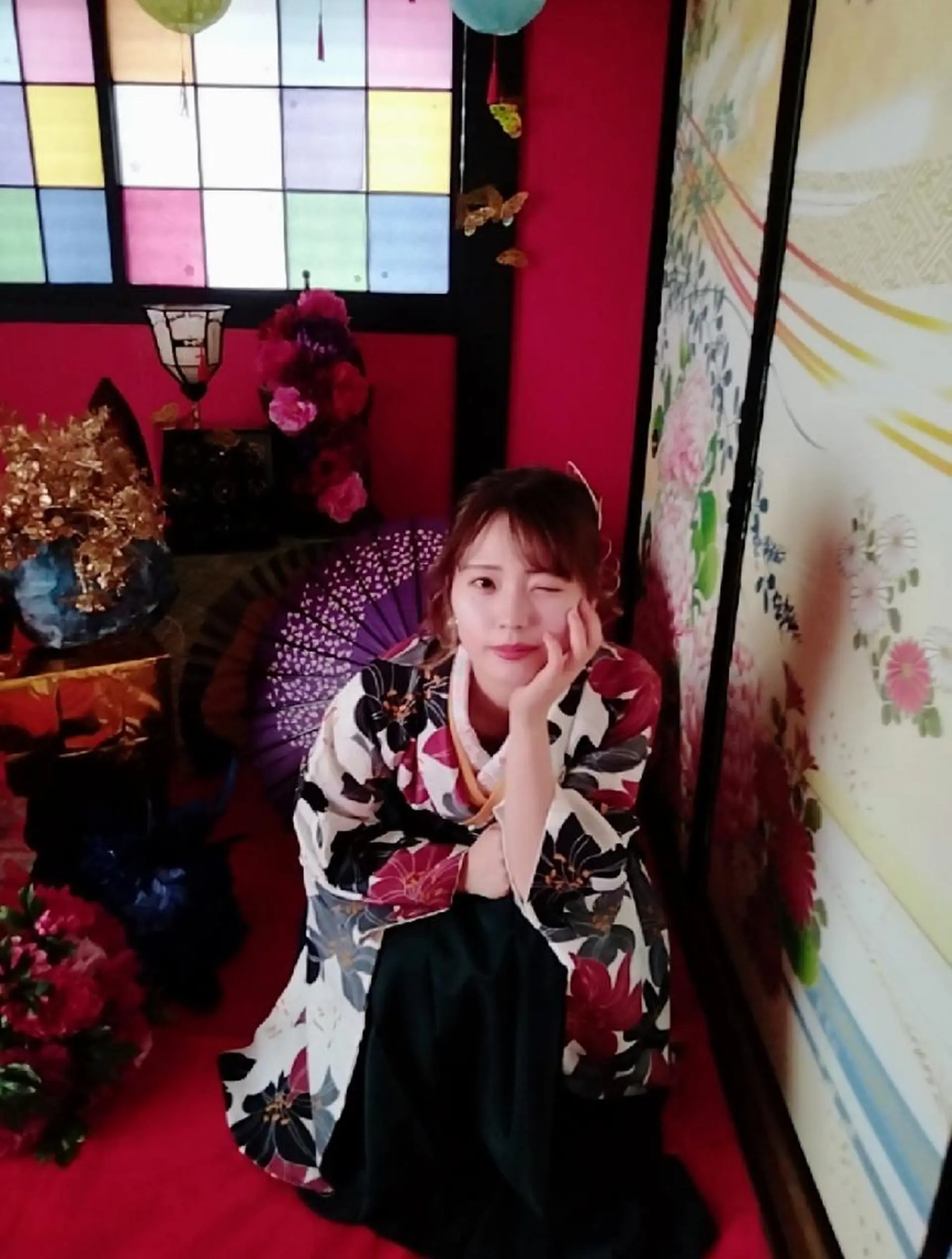 着付け 花魁変幻処 椛かぐら inヘアサロンクレアのマツエク・マツパデザイン