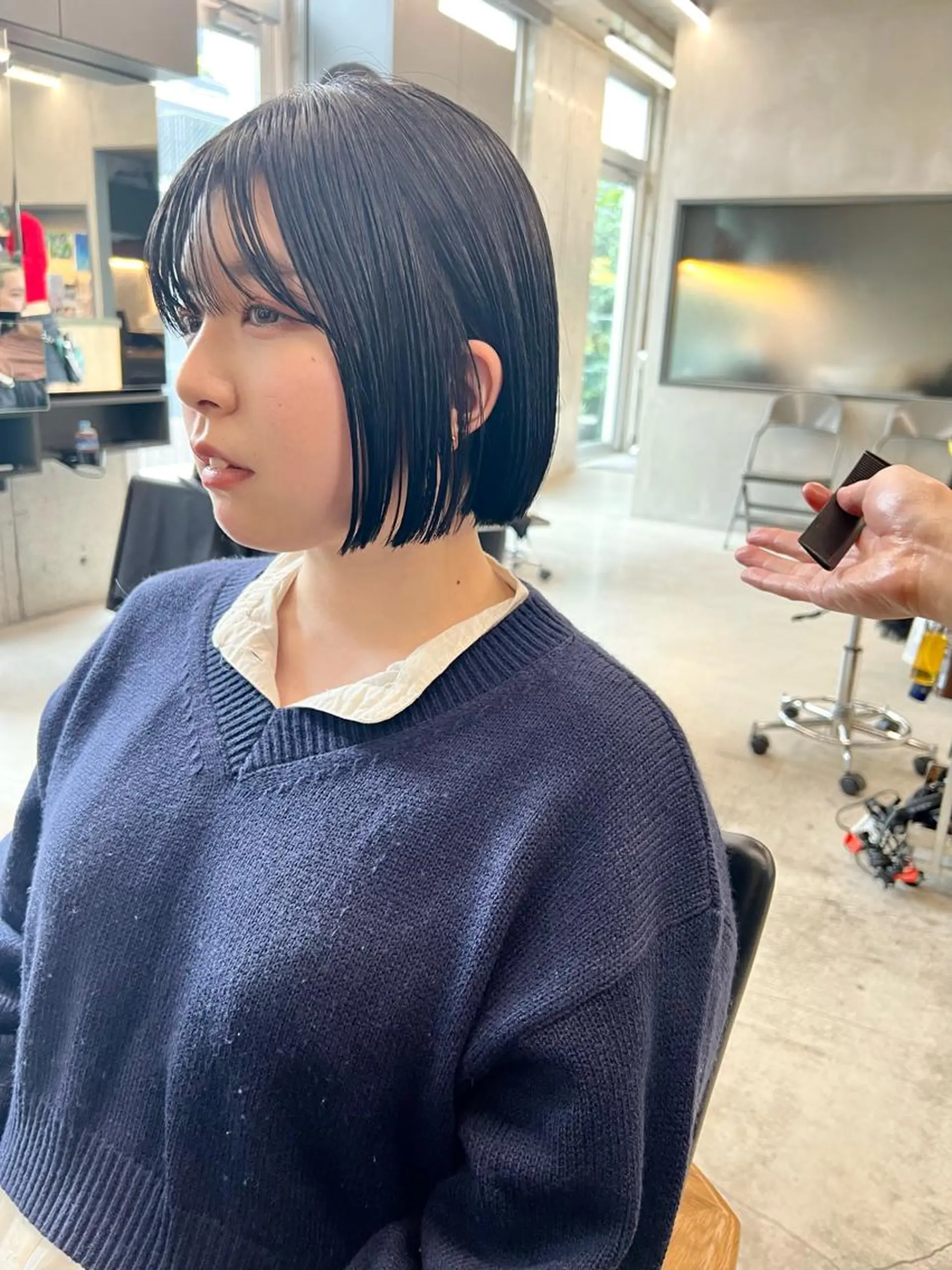 ショート カラー 黒髪 ボブ カット ヘアカラー sakoda shunkiのヘアスタイル